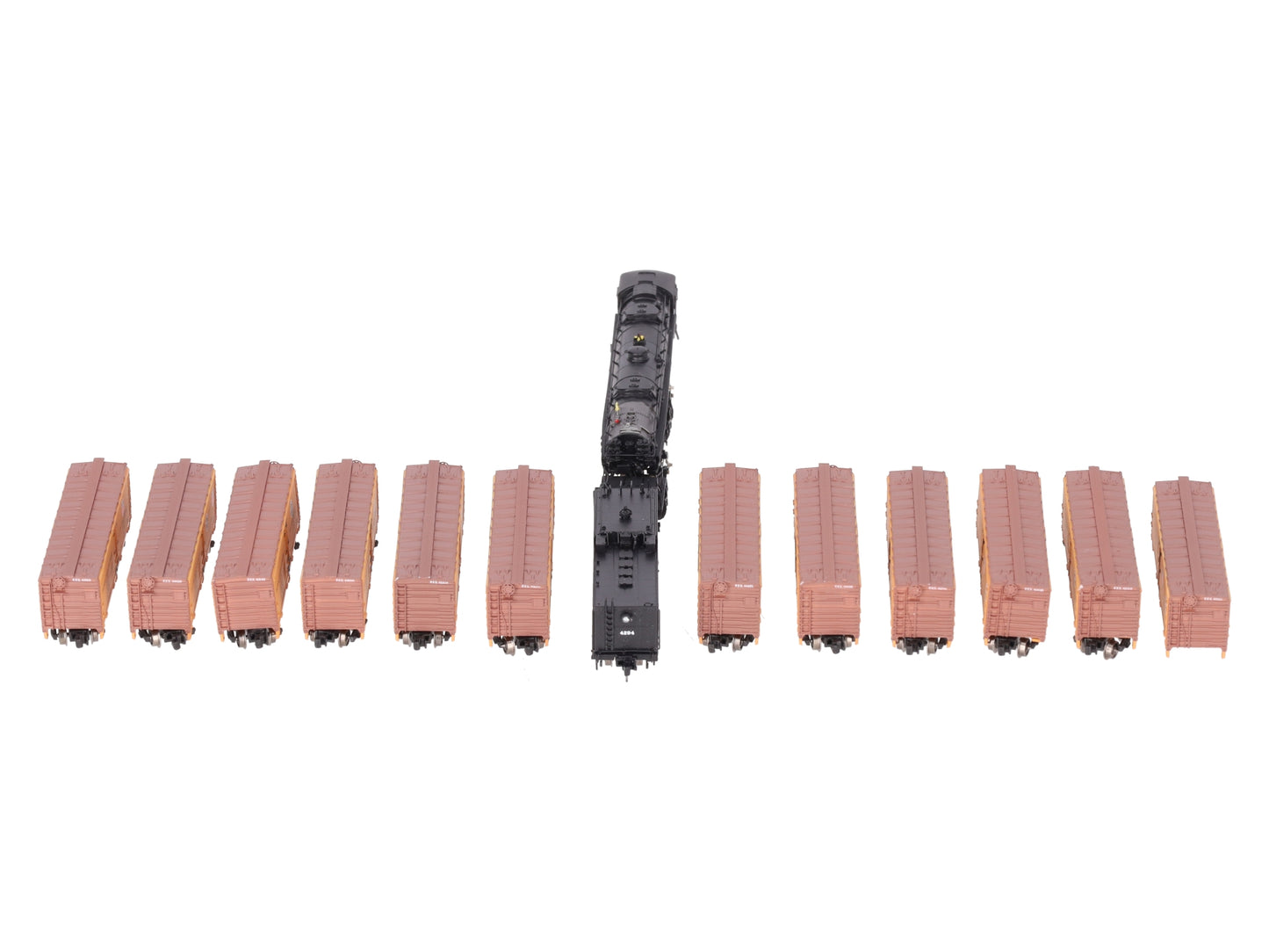 American Z-Line Z Scale 4-8-8-4 Steam Locomotive w/ Freight Cars (Set of 12) LN/Box