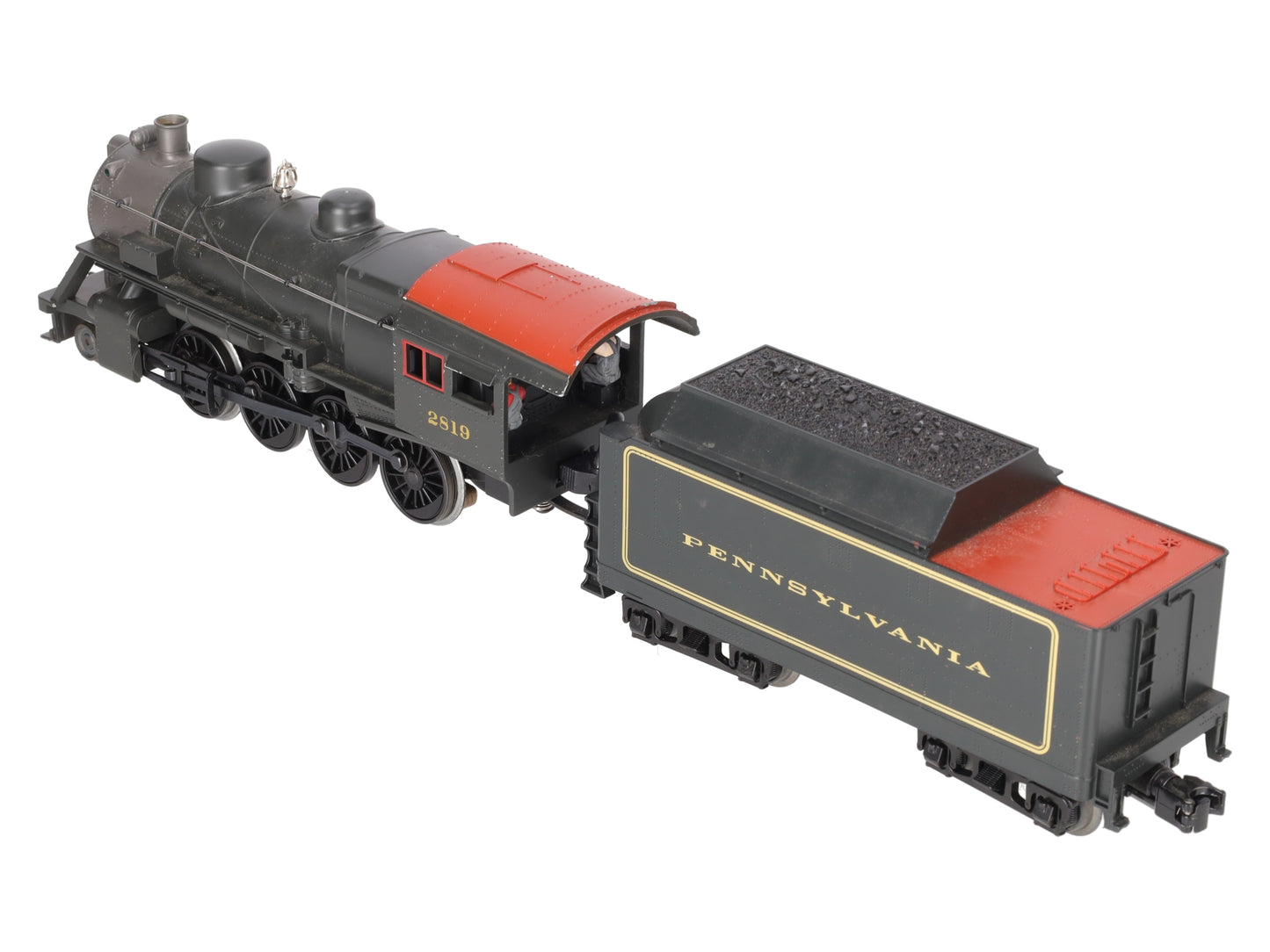 MTH 30-4136-1E O Scale Pennsylvania 2-8-0 Steam Engine & Tender #2819 w/PS2 EX