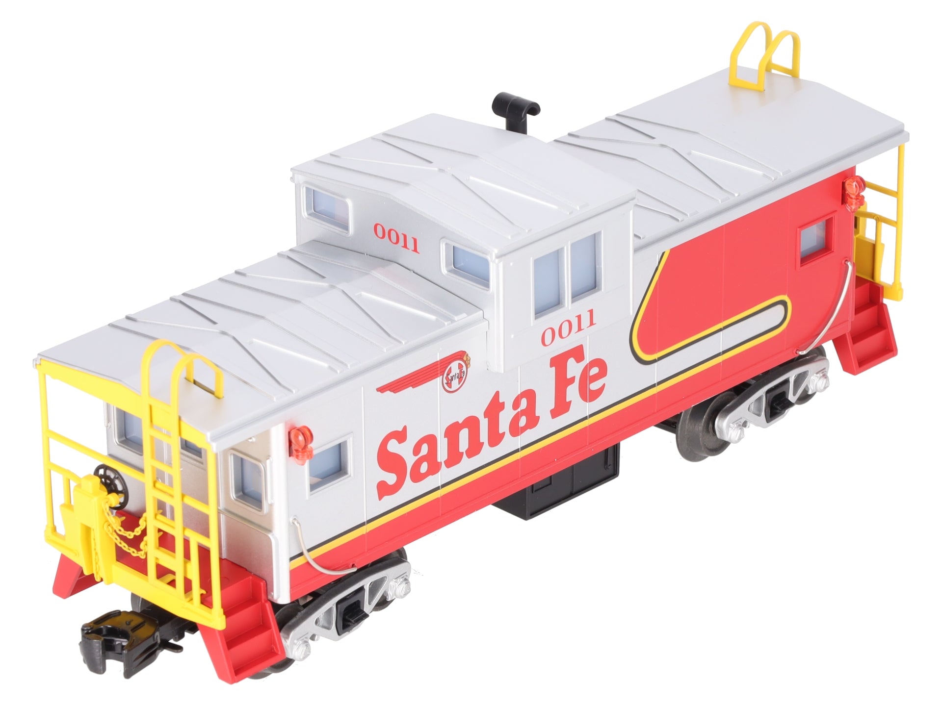 MTH 30-77375 O Gauge Santa Fe Extended Vision Caboose #0011 EX/Box