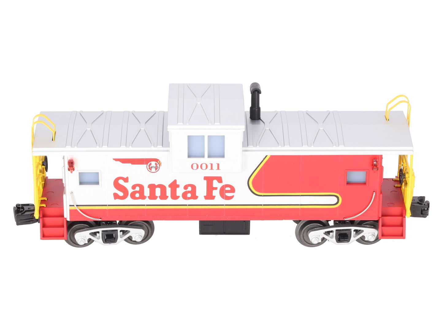 MTH 30-77375 O Gauge Santa Fe Extended Vision Caboose #0011 EX/Box