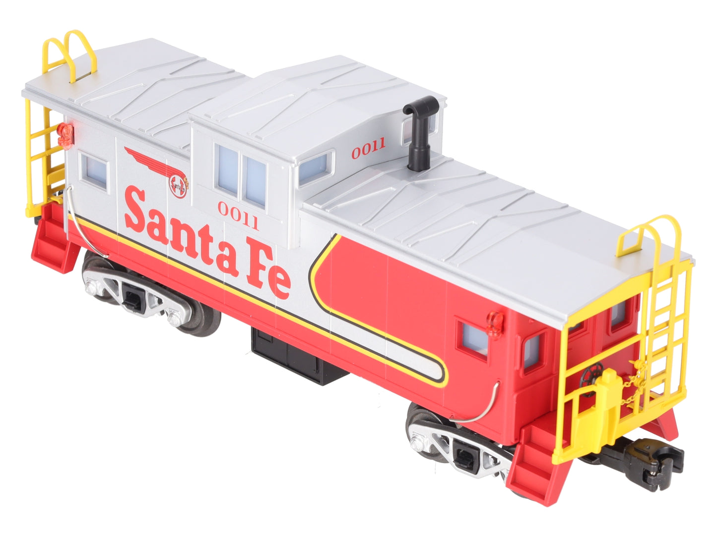 MTH 30-77375 O Gauge Santa Fe Extended Vision Caboose #0011 EX/Box