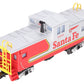 MTH 30-77375 O Gauge Santa Fe Extended Vision Caboose #0011 EX/Box