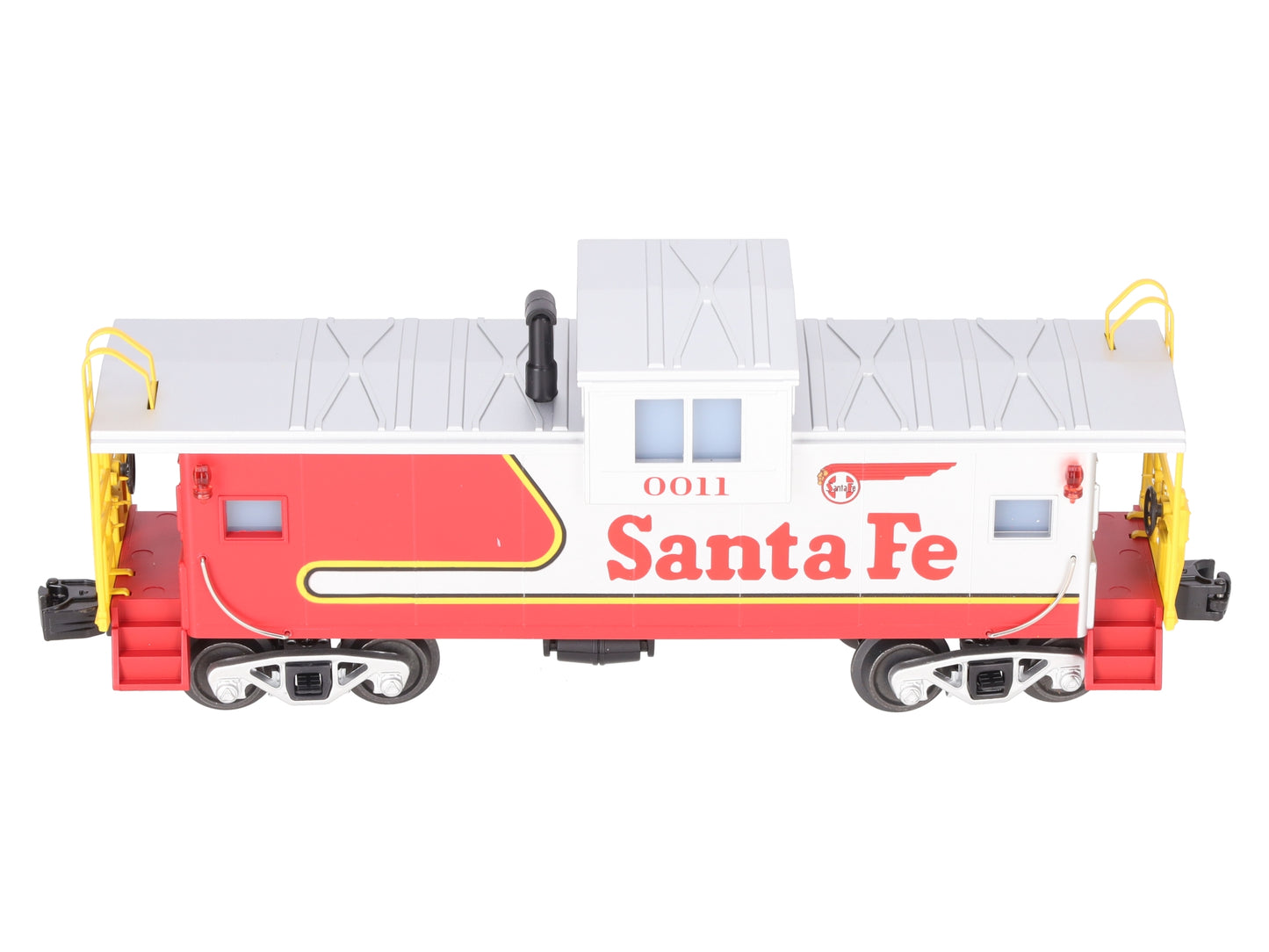 MTH 30-77375 O Gauge Santa Fe Extended Vision Caboose #0011 EX/Box