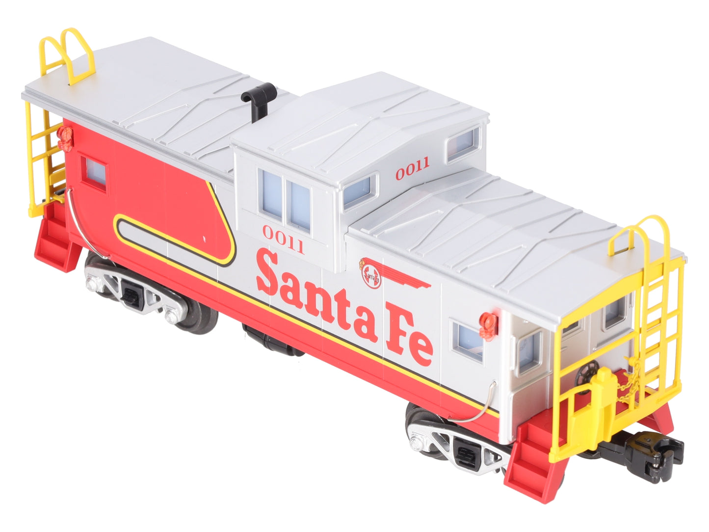 MTH 30-77375 O Gauge Santa Fe Extended Vision Caboose #0011 EX/Box