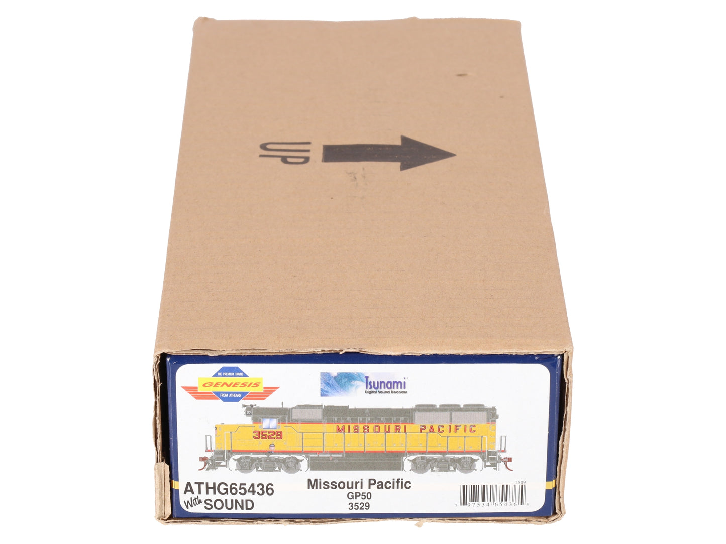 Athearn G65436 HO Missouri Pacific GP50 Diesel Locomotive #3529 w/ DCC & Sound EX/Box