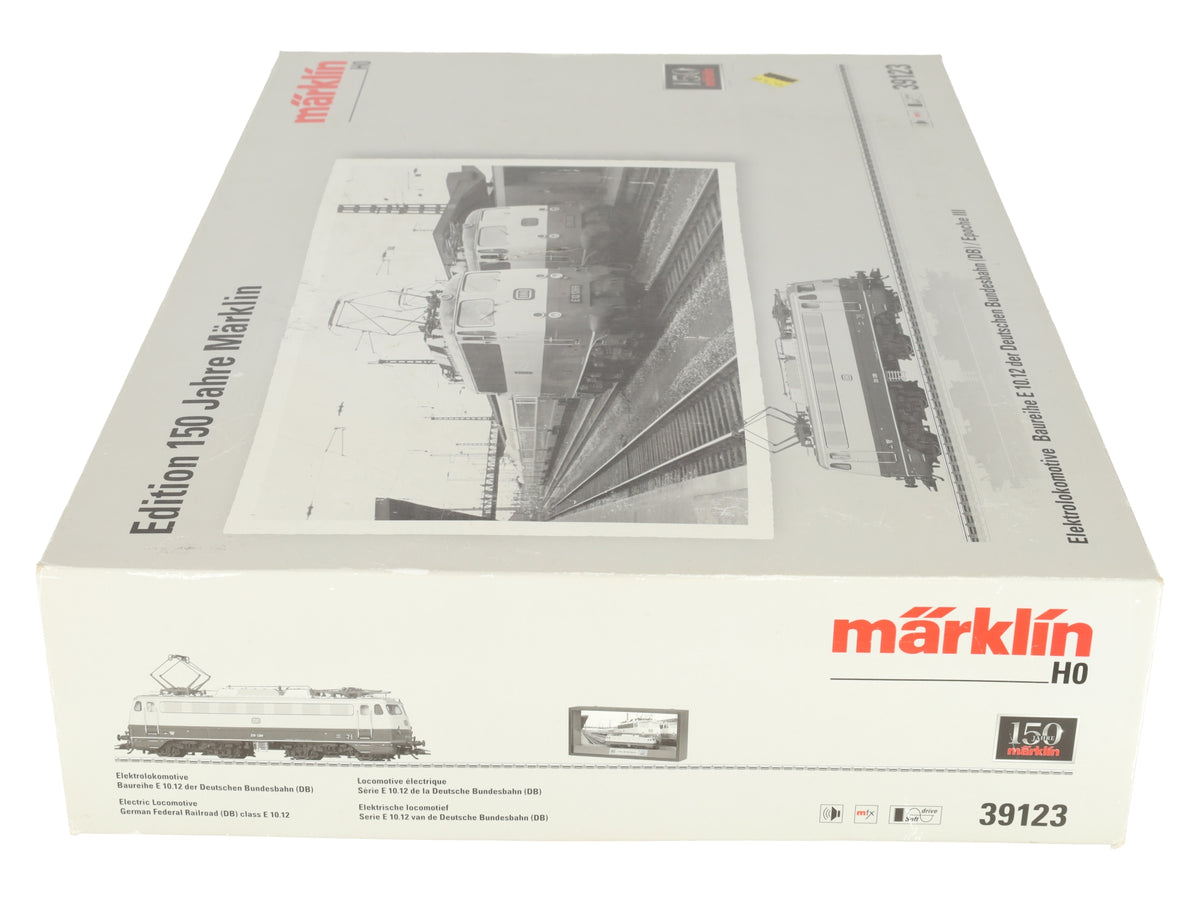 Marklin 39123 HO Scale DB Electric Locomotive w/ Sound & Display Case LN/Box
