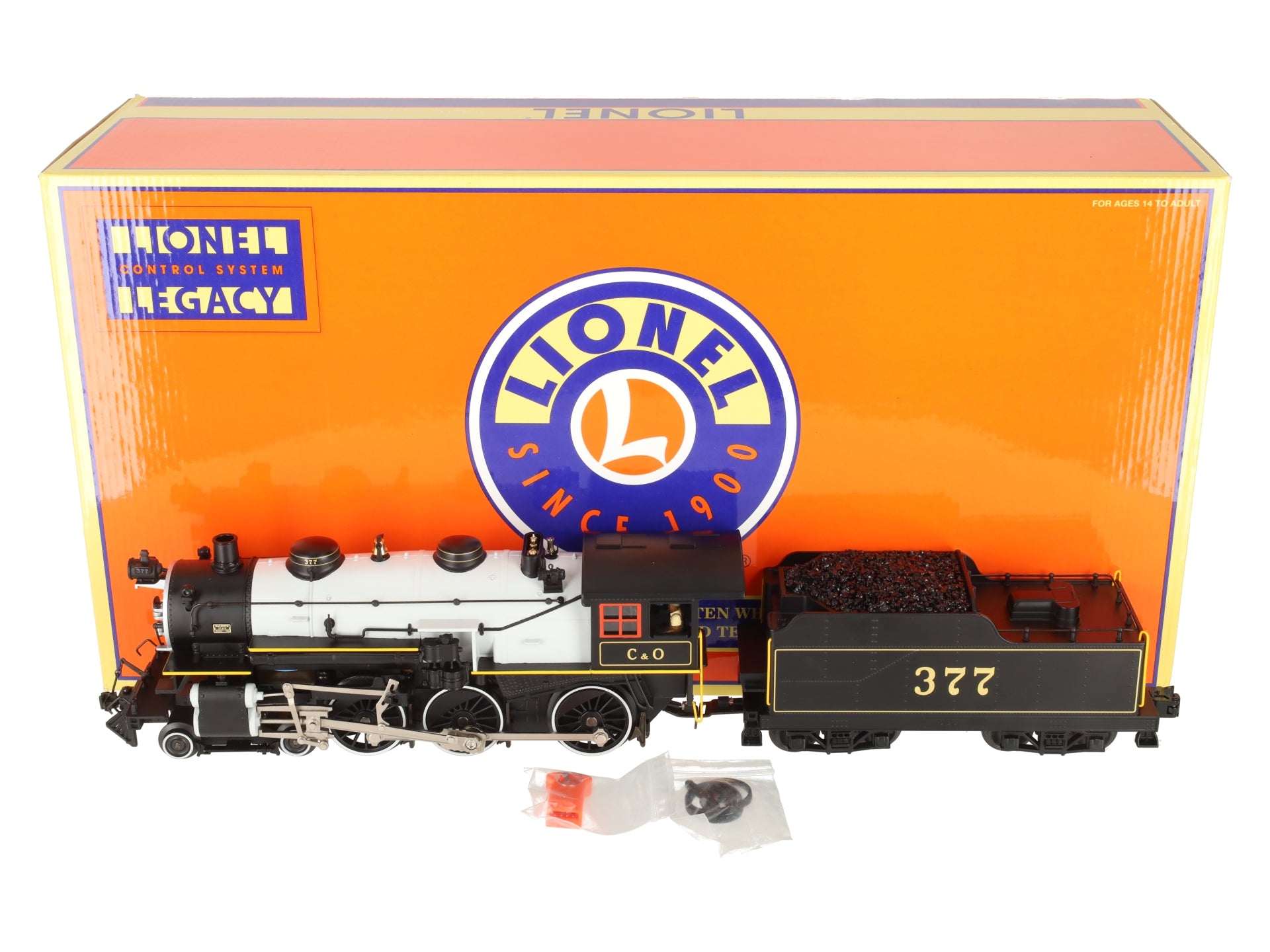 Lionel 6-11156 O Gauge C&O 4-6-0 Ten-Wheeler Steam Locomotive & Tender #377 LN/Box