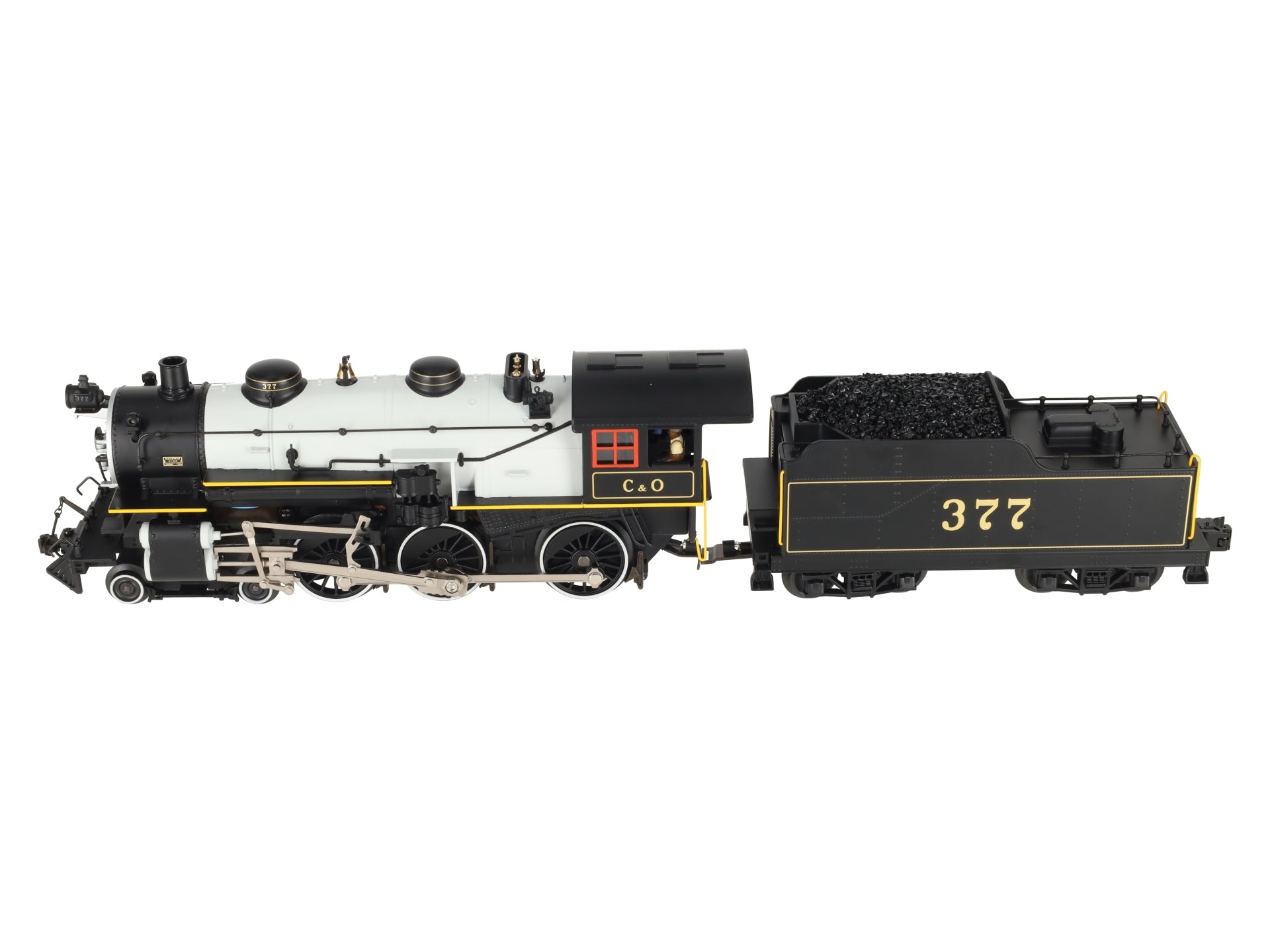 Lionel 6-11156 O Gauge C&O 4-6-0 Ten-Wheeler Steam Locomotive & Tender #377 LN/Box