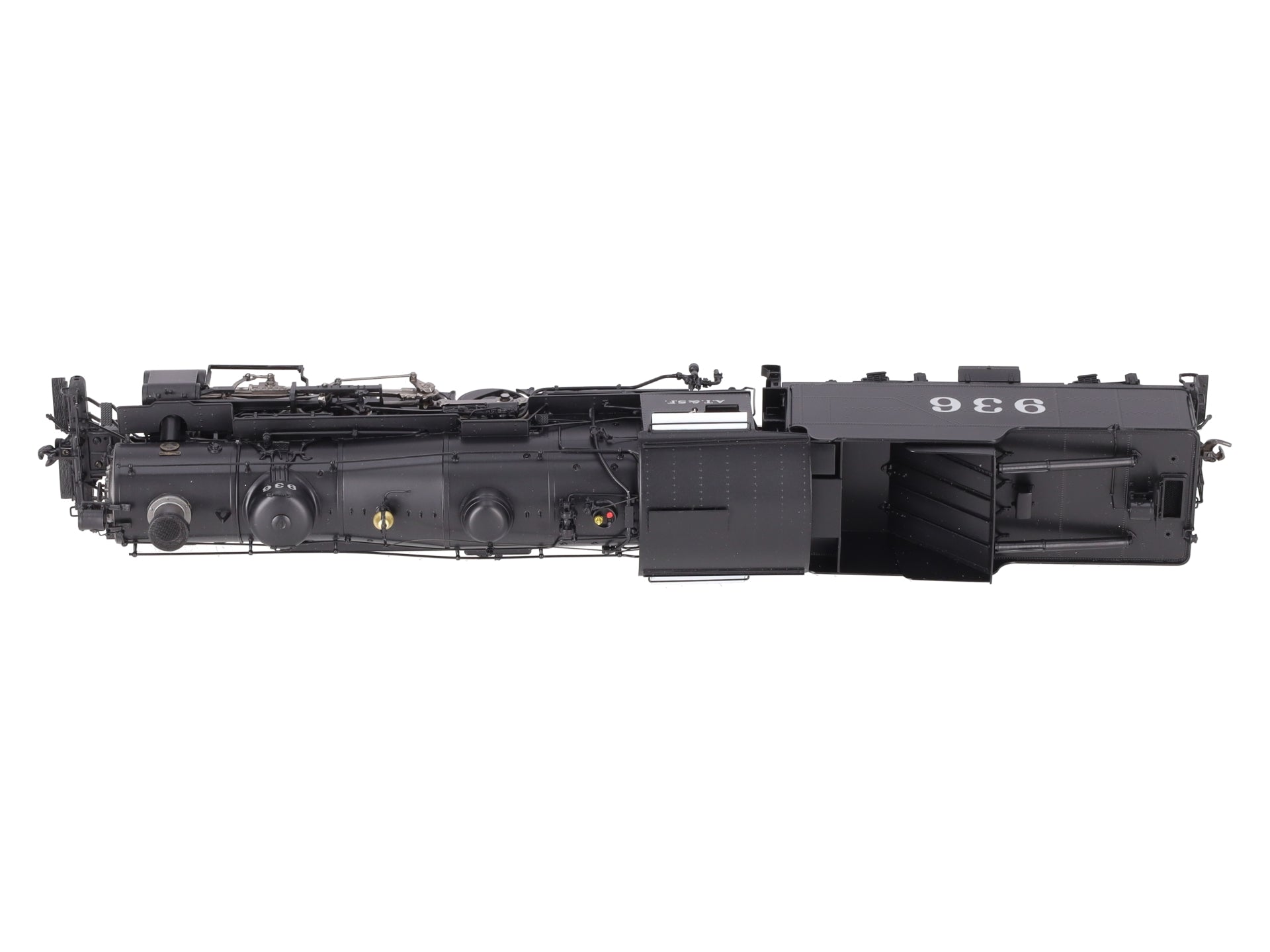 Boo-Rim Precision DP-3908 HO Brass AT&SF 2-10-2 Steam Locomotive & Coal Tender  LN/Box