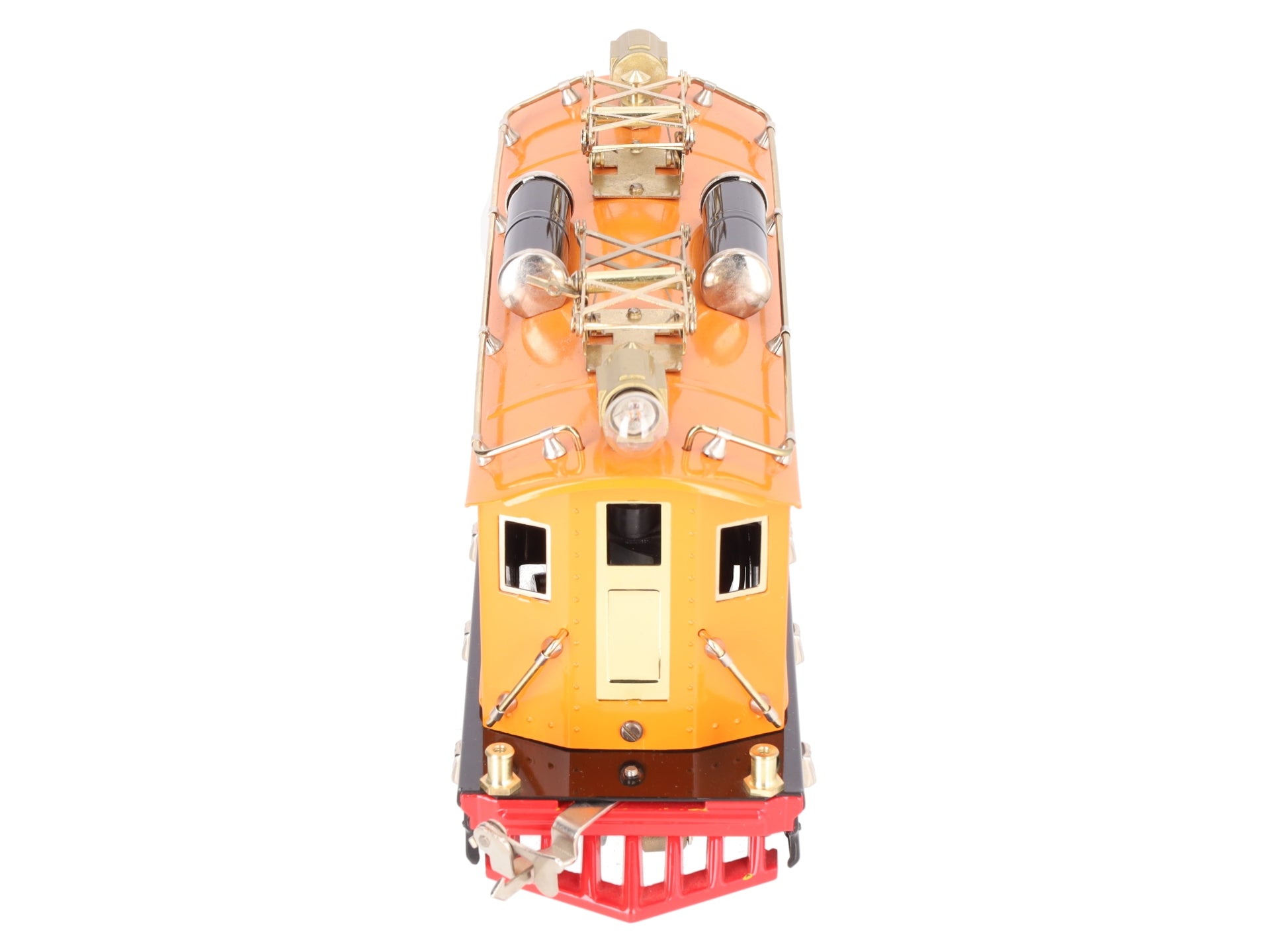 MTH 10-3025-1 O Gauge Orange Tinplate Electric Locomotive w/PS2 #256 EX/Box