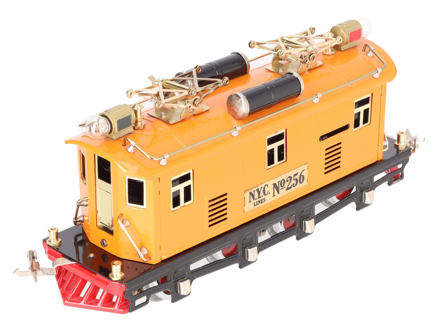 MTH 10-3025-1 O Gauge Orange Tinplate Electric Locomotive w/PS2 #256 EX/Box