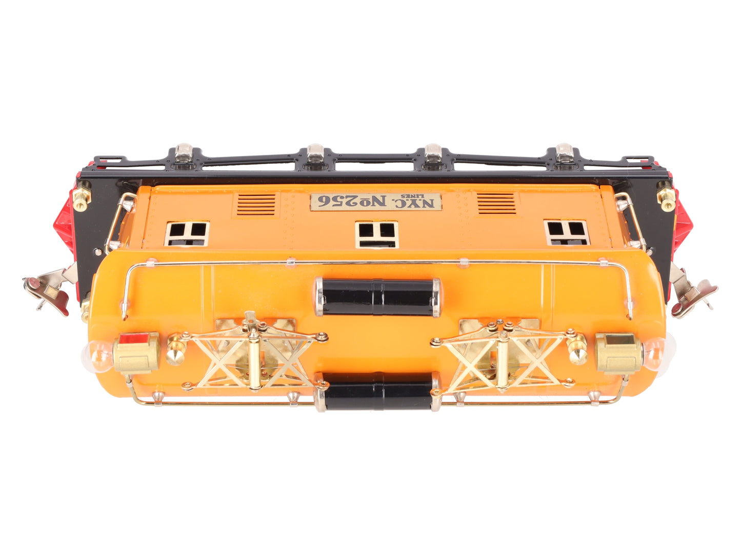 MTH 10-3025-1 O Gauge Orange Tinplate Electric Locomotive w/PS2 #256 EX/Box