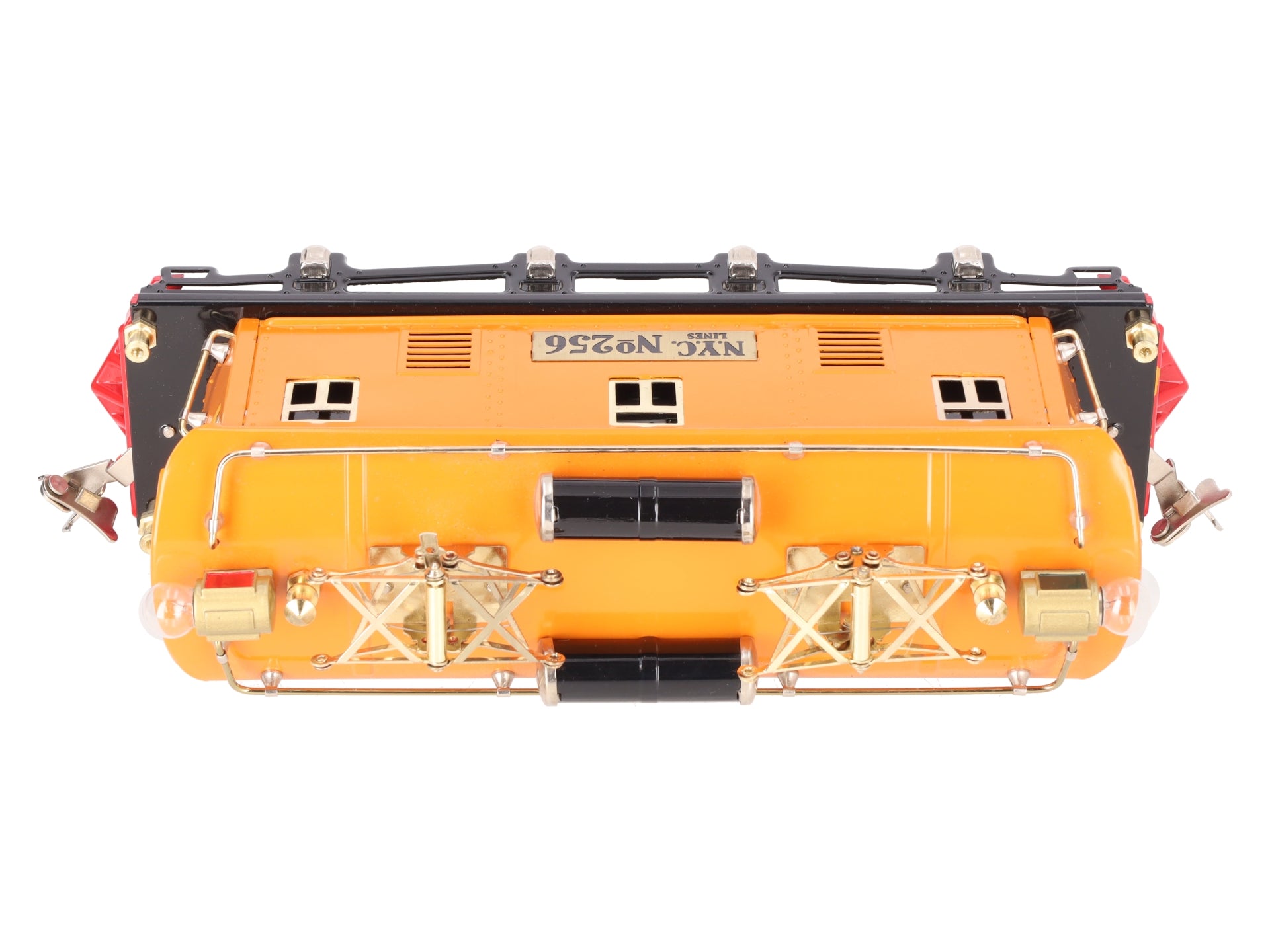 MTH 10-3025-1 O Gauge Orange Tinplate Electric Locomotive w/PS2 #256 EX/Box