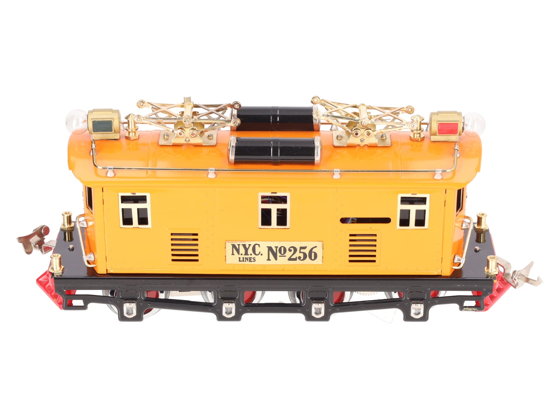 MTH 10-3025-1 O Gauge Orange Tinplate Electric Locomotive w/PS2 #256 EX/Box