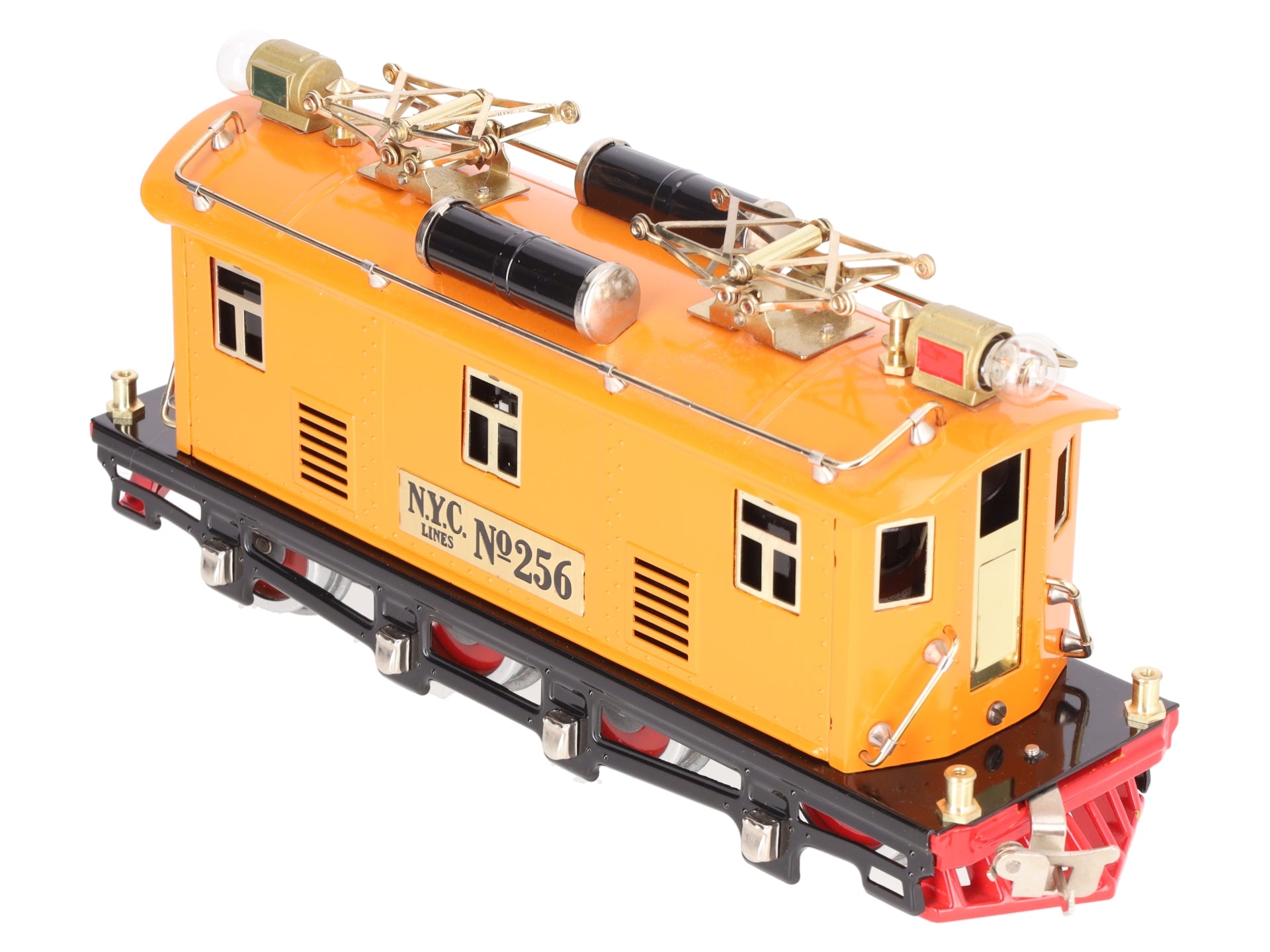MTH 10-3025-1 O Gauge Orange Tinplate Electric Locomotive w/PS2 #256 EX/Box