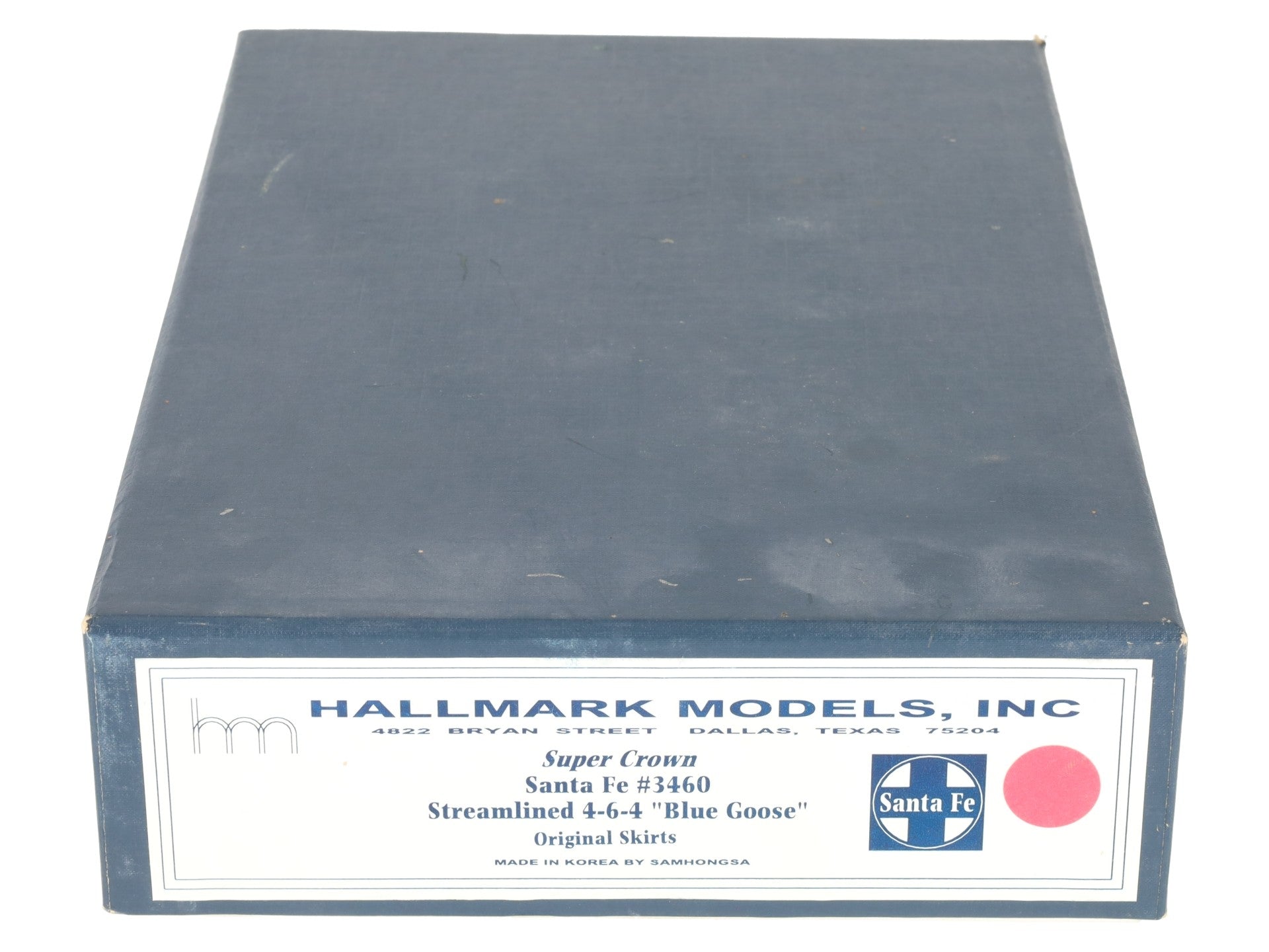 Hallmark HO Scale BRASS ATSF Streamlined 4-6-4 Blue Goose Steam Loco #3460 - FP EX/Box