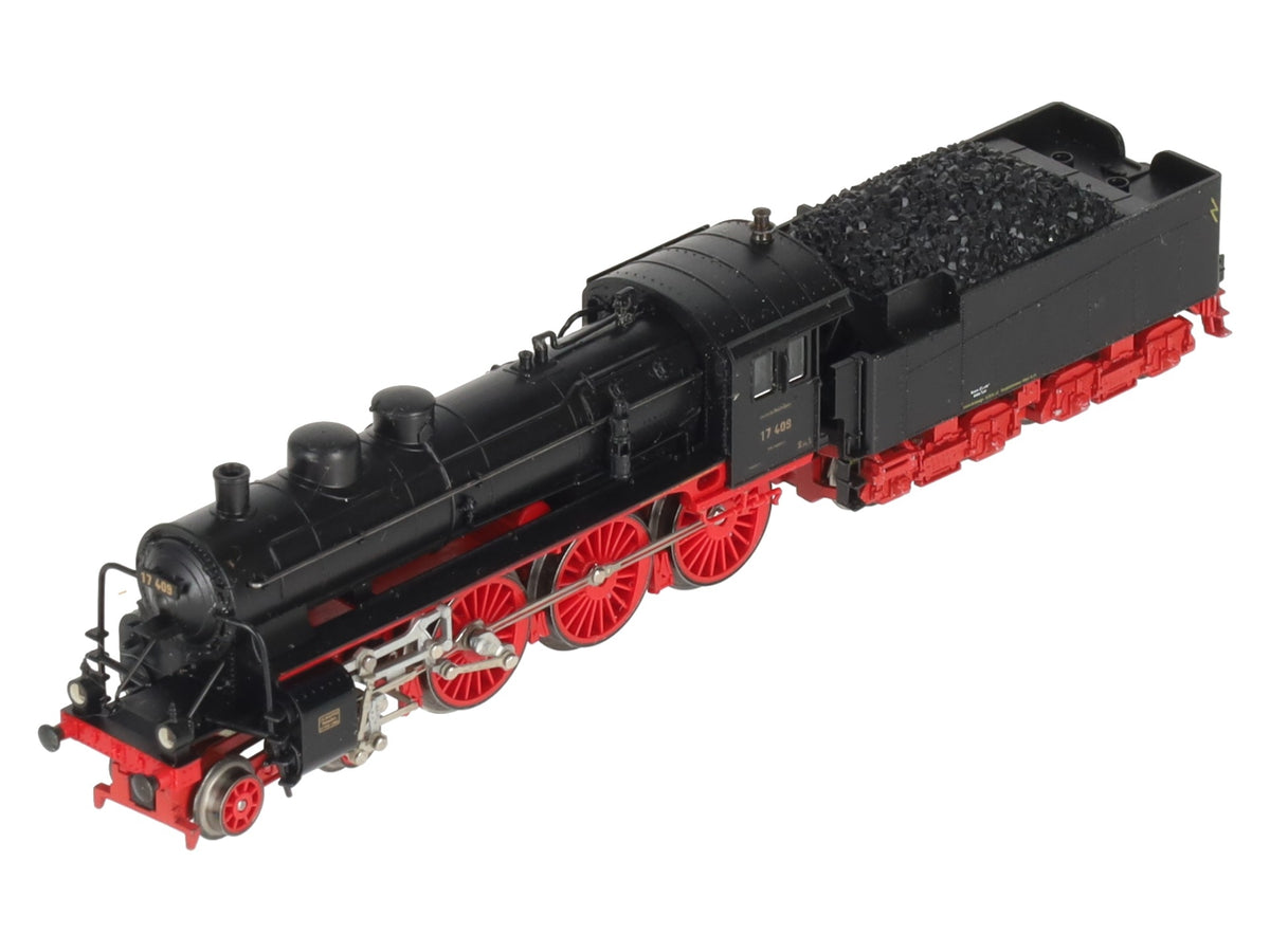 Trix 12601 N Scale DR 4-6-0 Steam Locomotive & Tender #17409 EX/Box