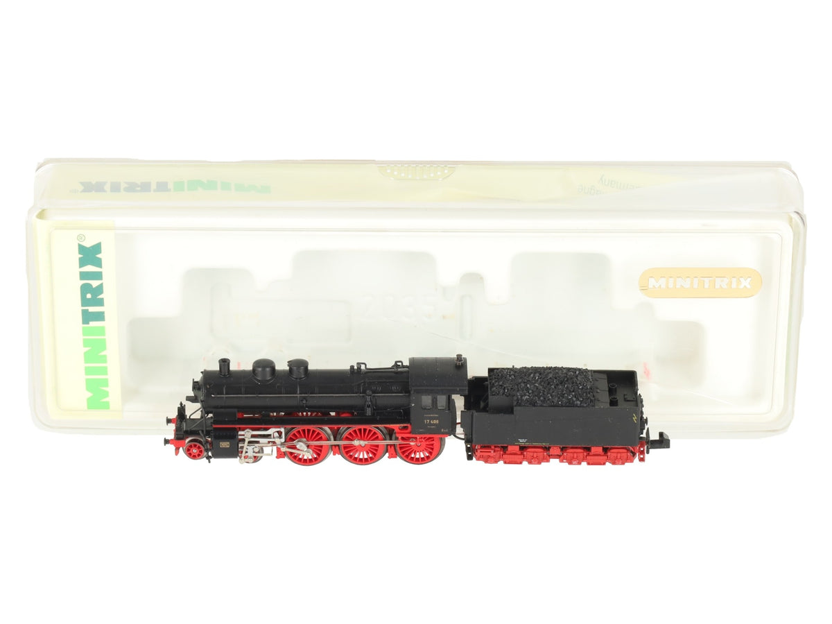 Trix 12601 N Scale DR 4-6-0 Steam Locomotive & Tender #17409 EX/Box