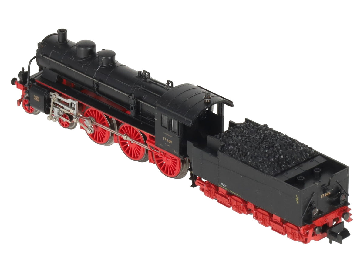 Trix 12601 N Scale DR 4-6-0 Steam Locomotive & Tender #17409 EX/Box