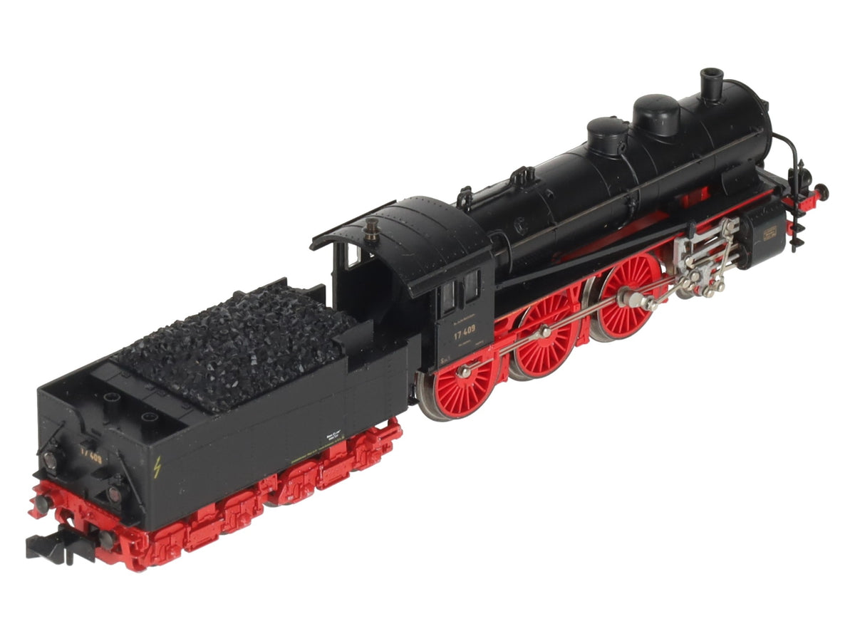 Trix 12601 N Scale DR 4-6-0 Steam Locomotive & Tender #17409 EX/Box