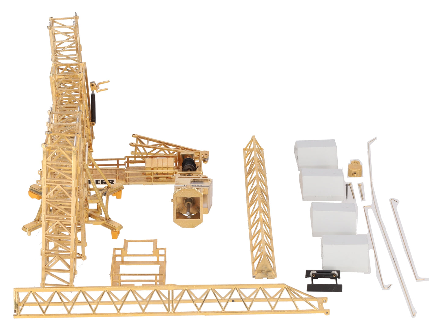 Conrad 2020 1:87 Scale Diecast Liebherr Gold Plated Tower Crane EX/Box