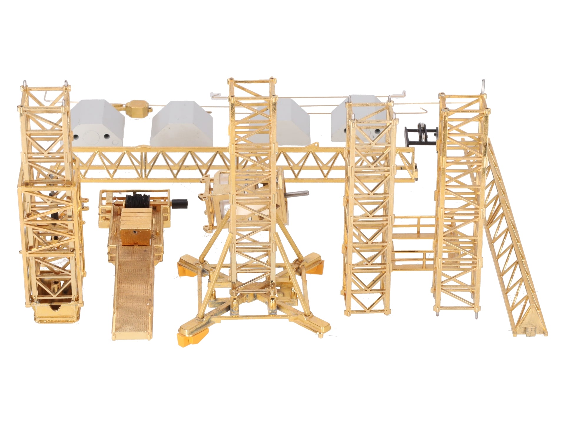 Conrad 2020 1:87 Scale Diecast Liebherr Gold Plated Tower Crane EX/Box