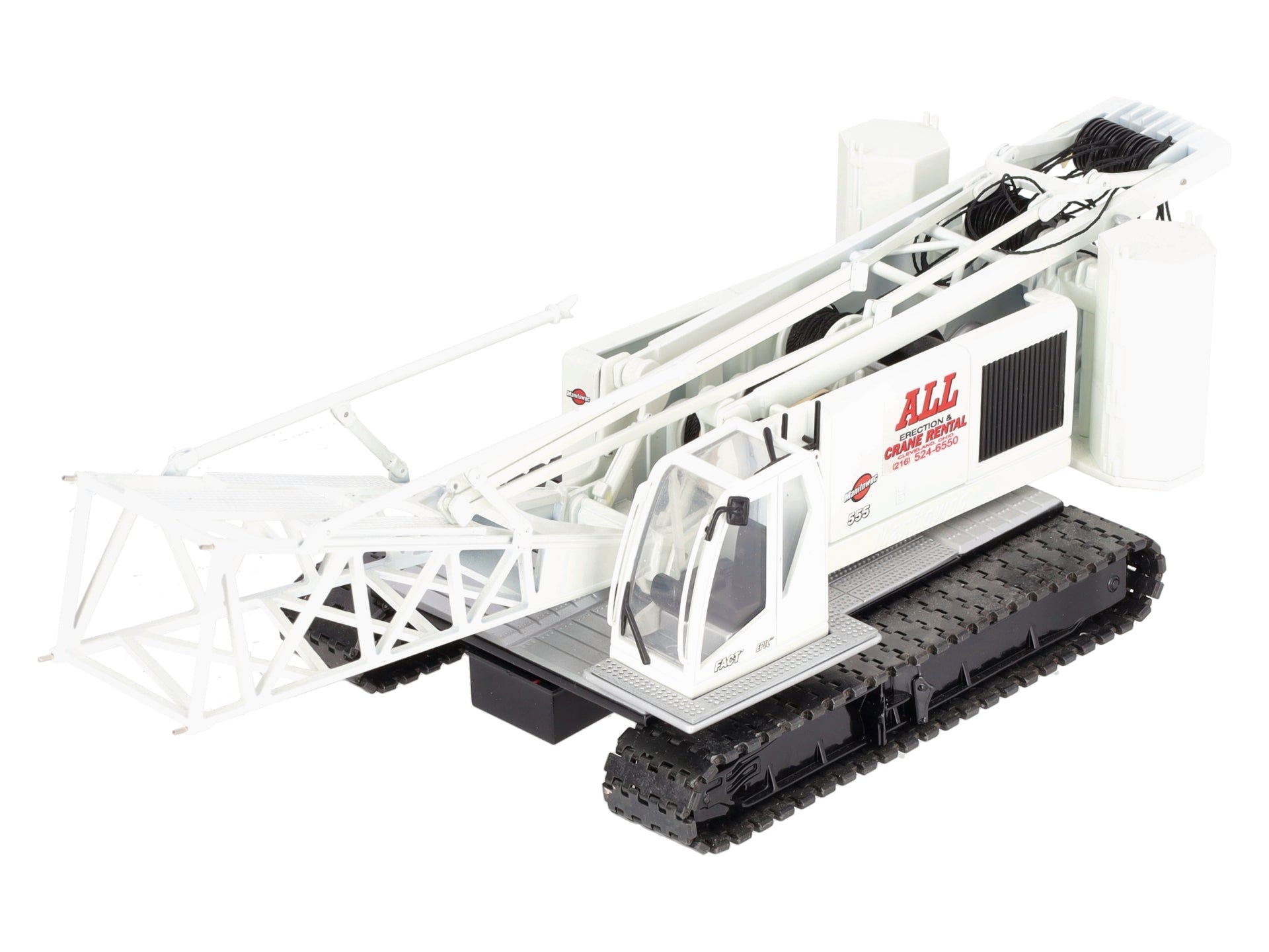 CCM 555 White All Crane Service Diecast Crawler Crane EX/Box