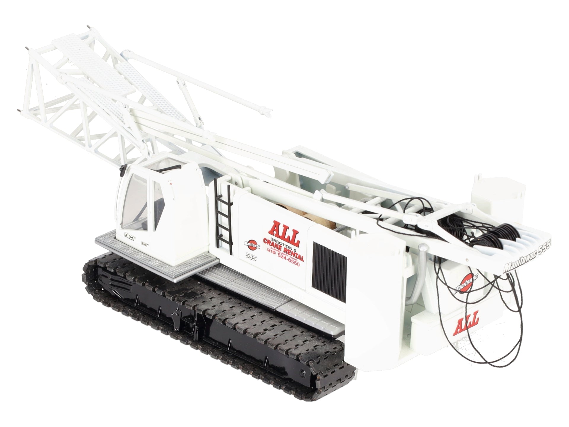 CCM 555 White All Crane Service Diecast Crawler Crane EX/Box