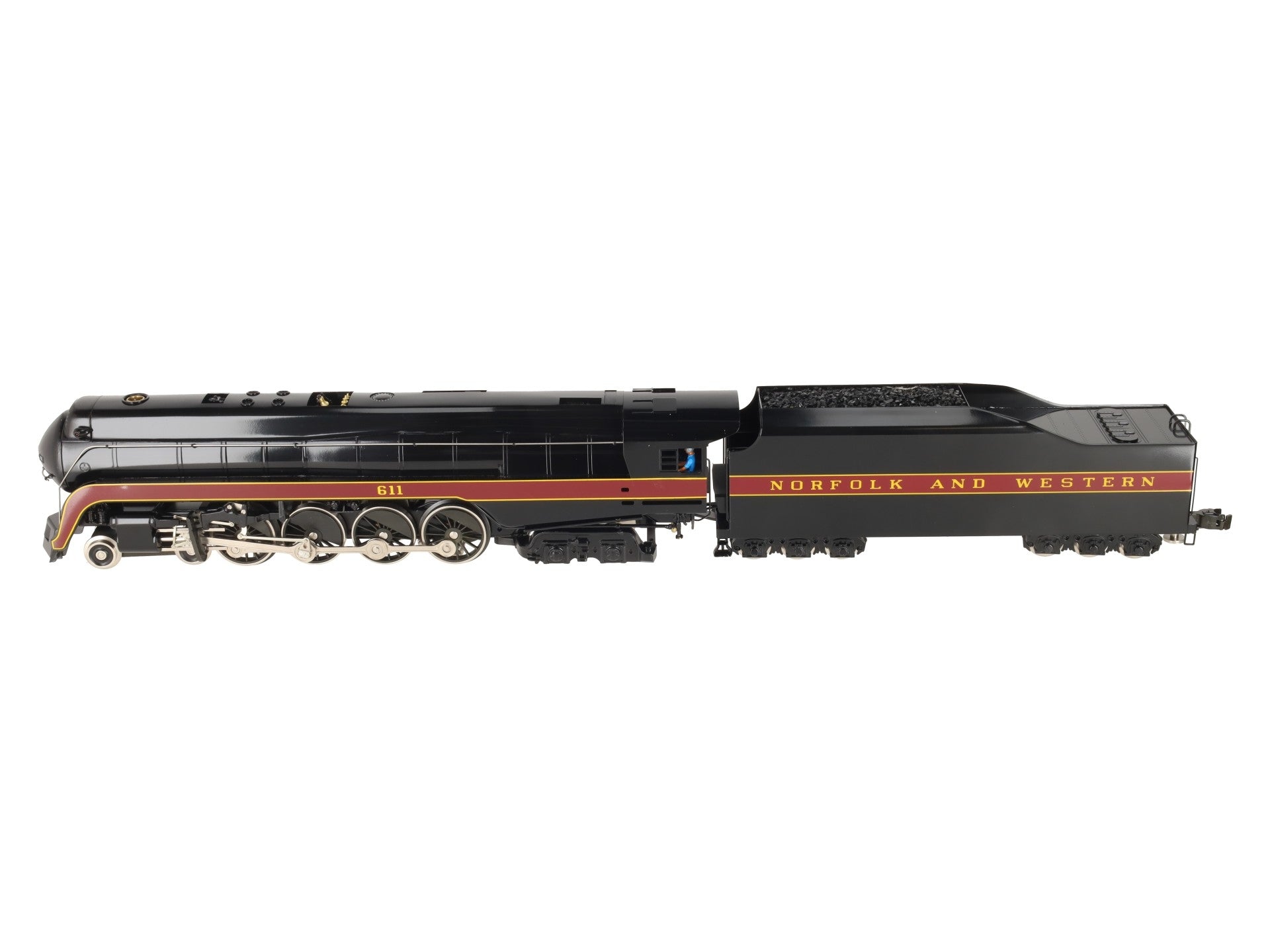Williams 5601 O Gauge N&W BRASS 4-8-4 J Class Steam Engine and Tender #611 LN/Box