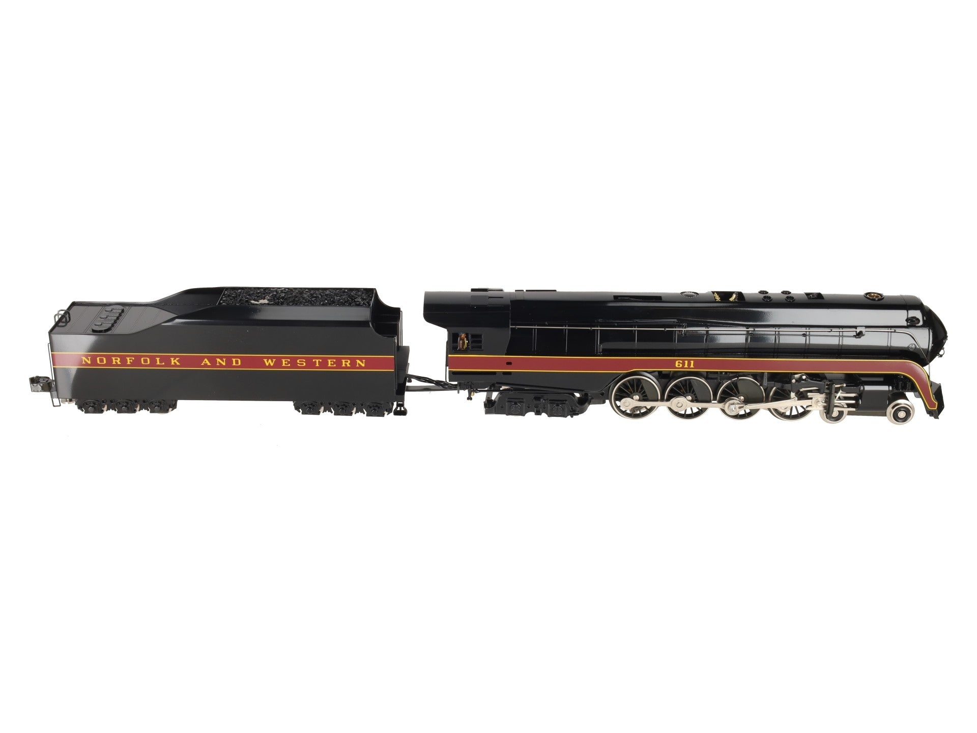 Williams 5601 O Gauge N&W BRASS 4-8-4 J Class Steam Engine and Tender #611 LN/Box