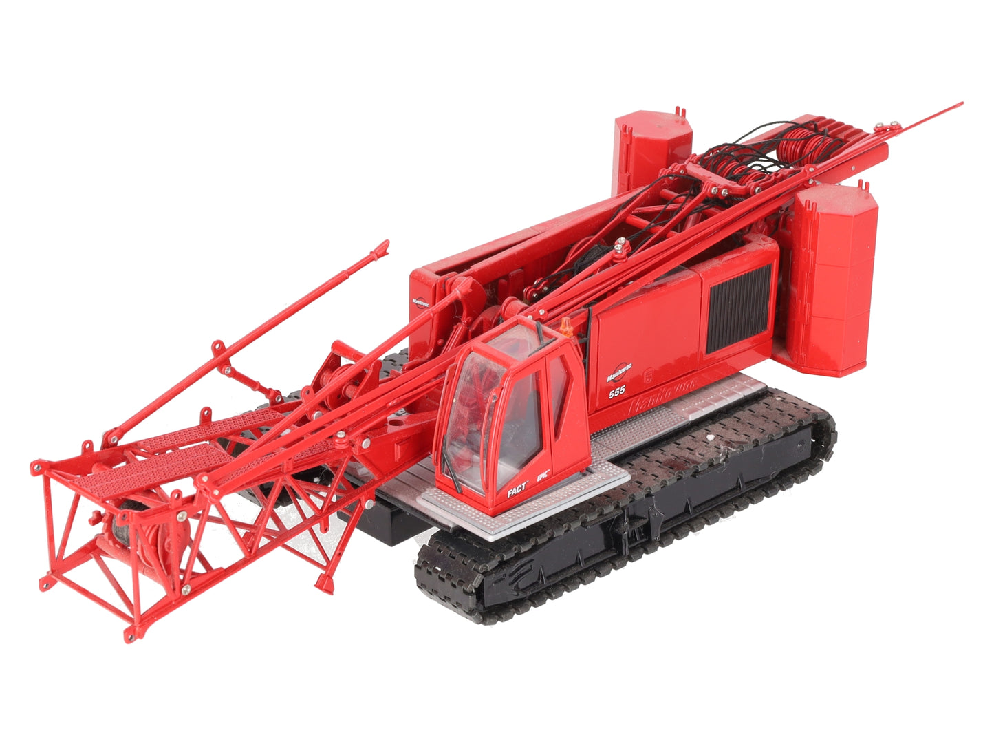 CCM 555 1:50 Red Manitowoc Diecast Crawler Crane EX/Box
