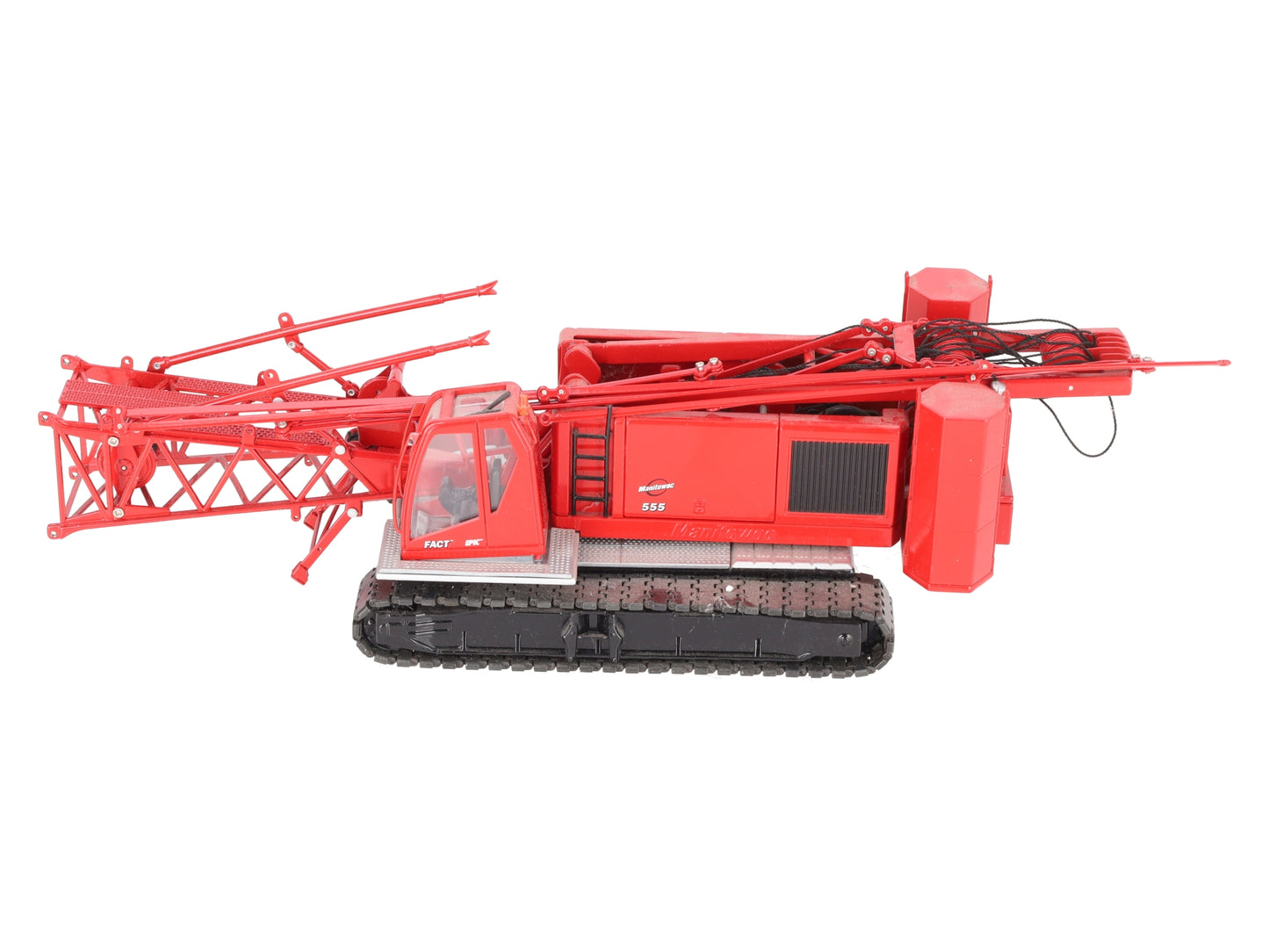 CCM 555 1:50 Red Manitowoc Diecast Crawler Crane EX/Box