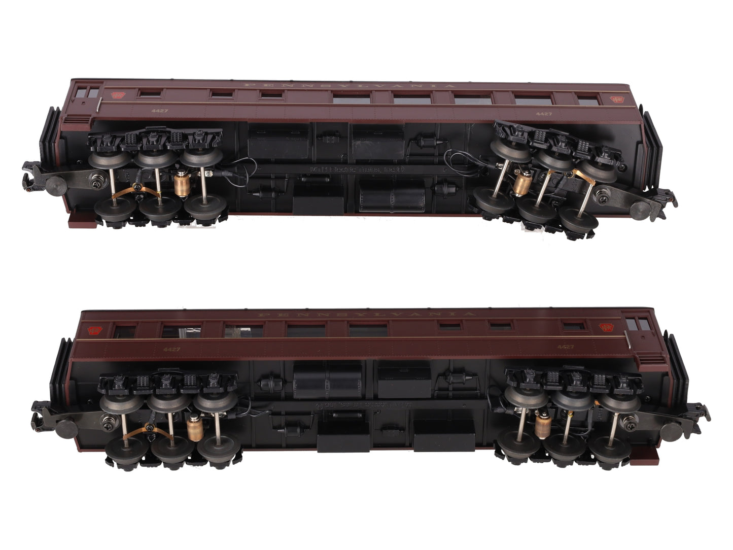 MTH 30-6238 O Pennsylvania RailKing O-27 Madison Combo/Diner Set (Set of 2) EX/Box