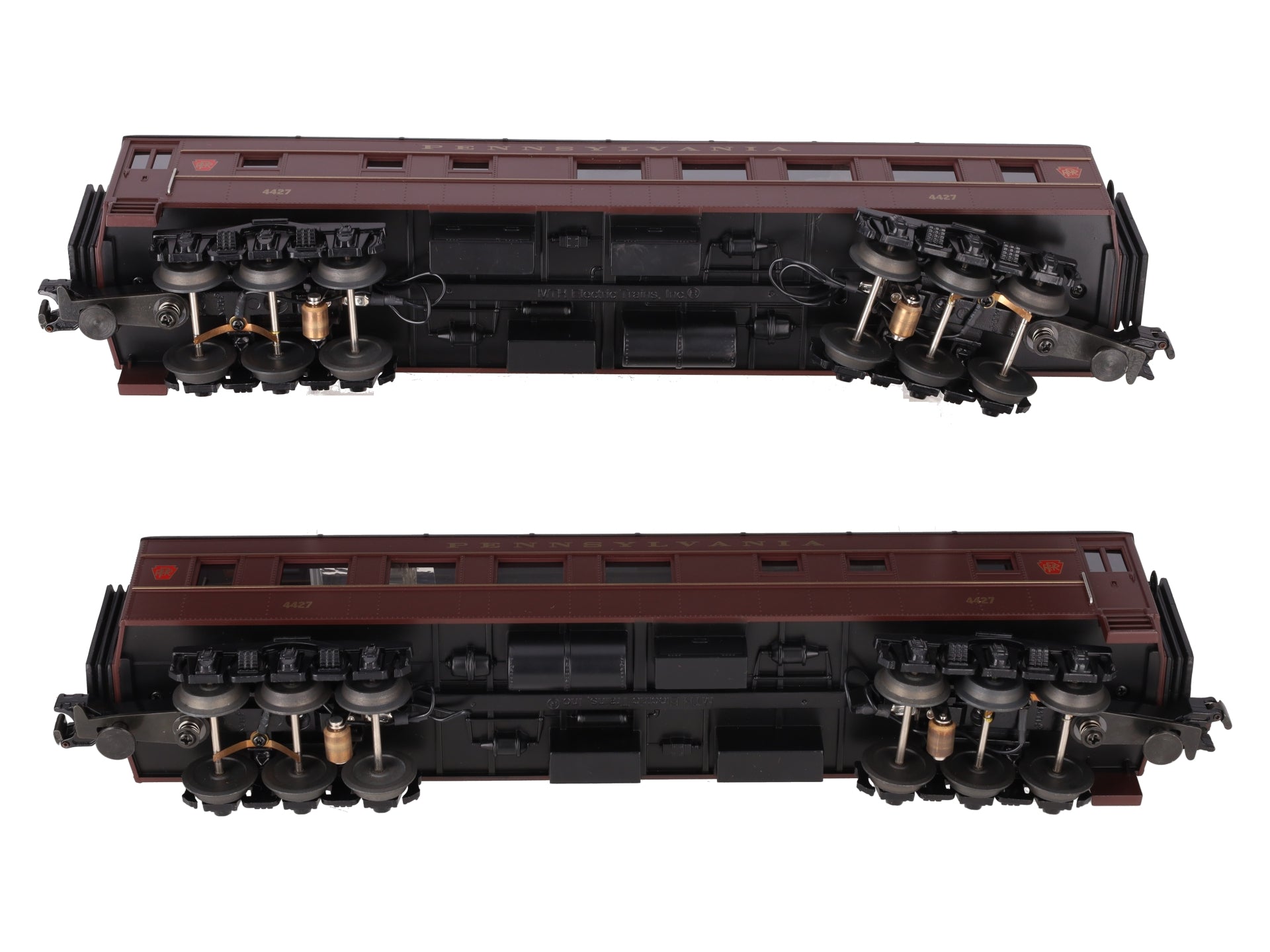 MTH 30-6238 O Pennsylvania RailKing O-27 Madison Combo/Diner Set (Set of 2) EX/Box