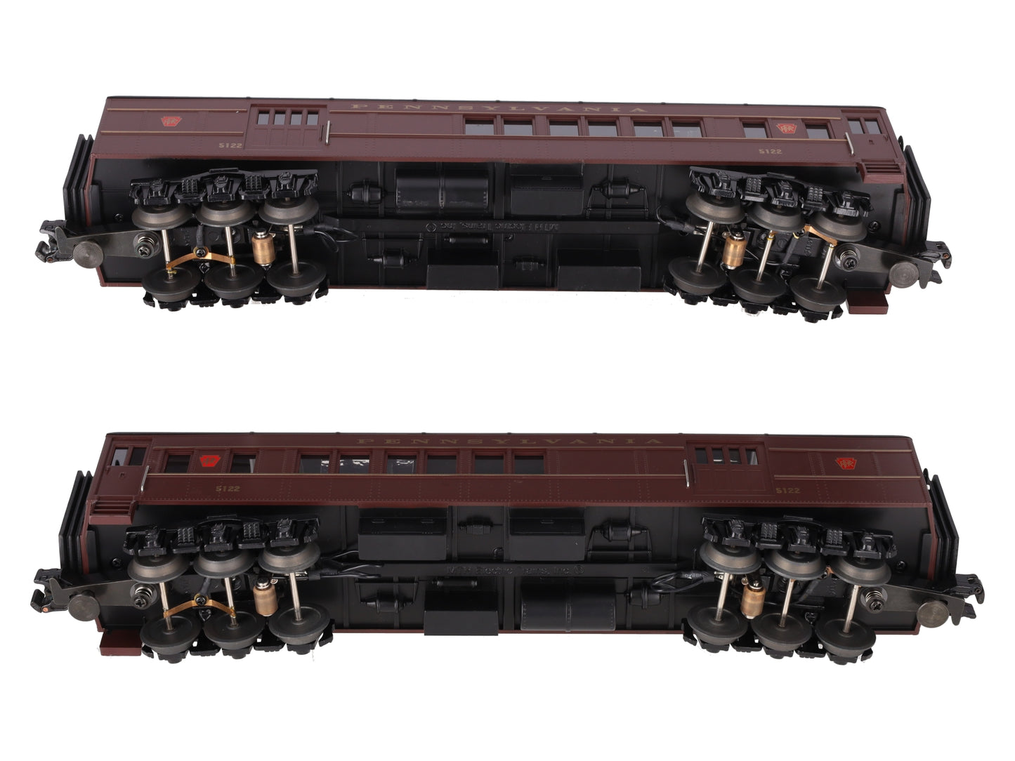 MTH 30-6238 O Pennsylvania RailKing O-27 Madison Combo/Diner Set (Set of 2) EX/Box