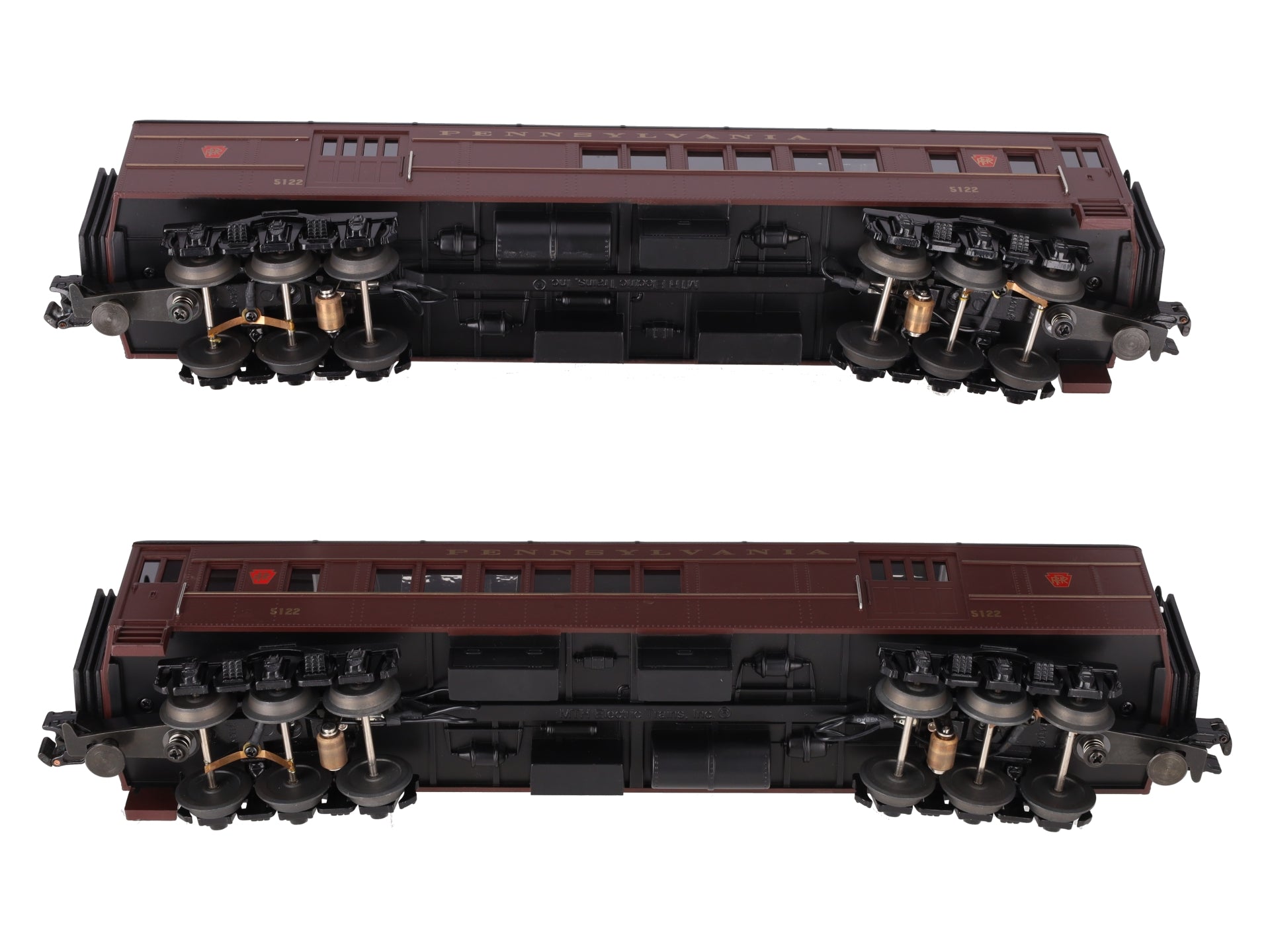 MTH 30-6238 O Pennsylvania RailKing O-27 Madison Combo/Diner Set (Set of 2) EX/Box