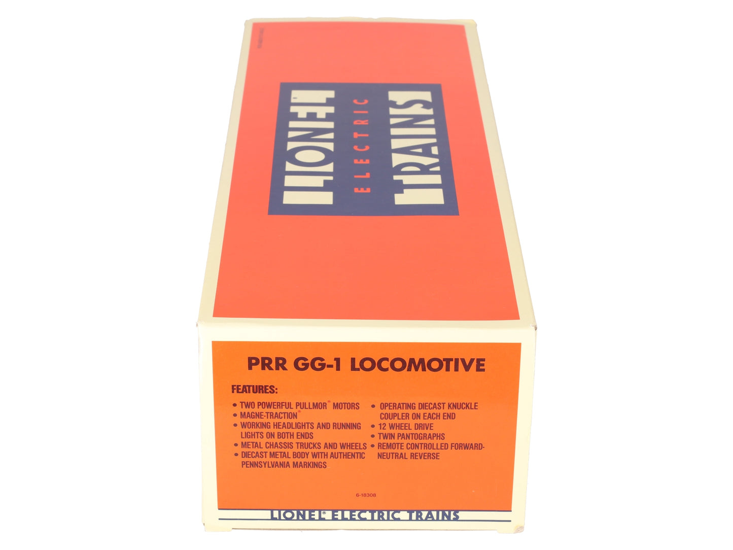 Lionel 6-18308 O Gauge Pennsylvania Silver GG-1 Electric Locomotive #4866 EX/Box