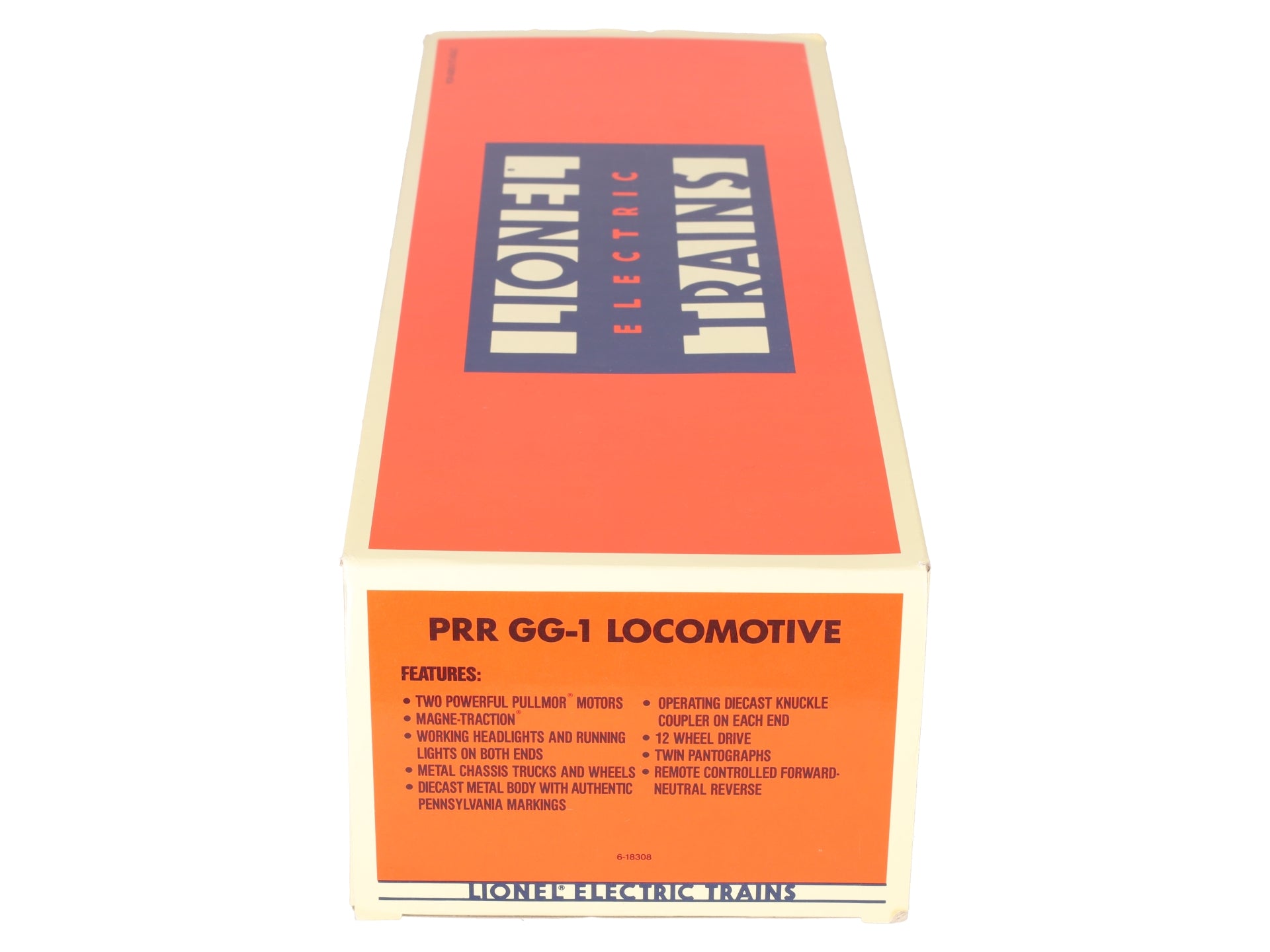 Lionel 6-18308 O Gauge Pennsylvania Silver GG-1 Electric Locomotive #4866 EX/Box
