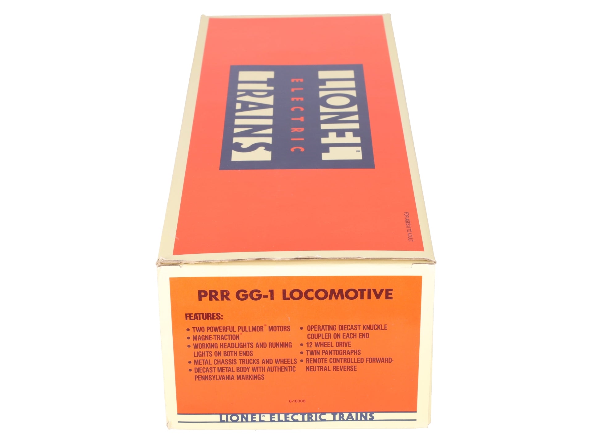 Lionel 6-18308 O Gauge Pennsylvania Silver GG-1 Electric Locomotive #4866 EX/Box