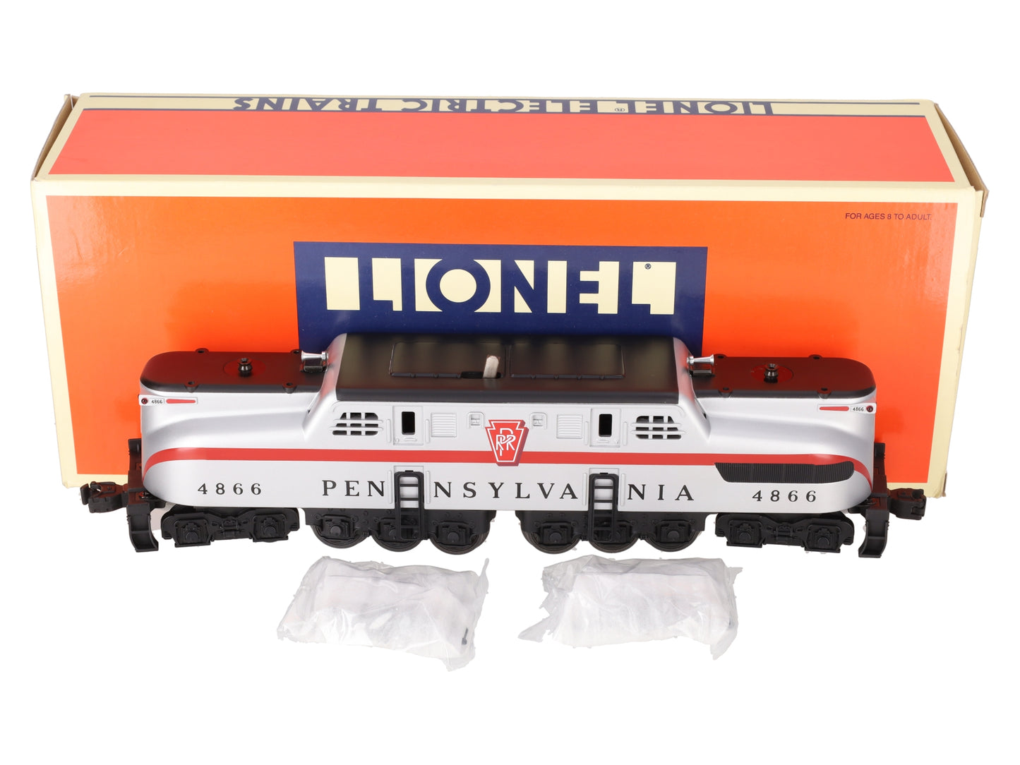 Lionel 6-18308 O Gauge Pennsylvania Silver GG-1 Electric Locomotive #4866 EX/Box