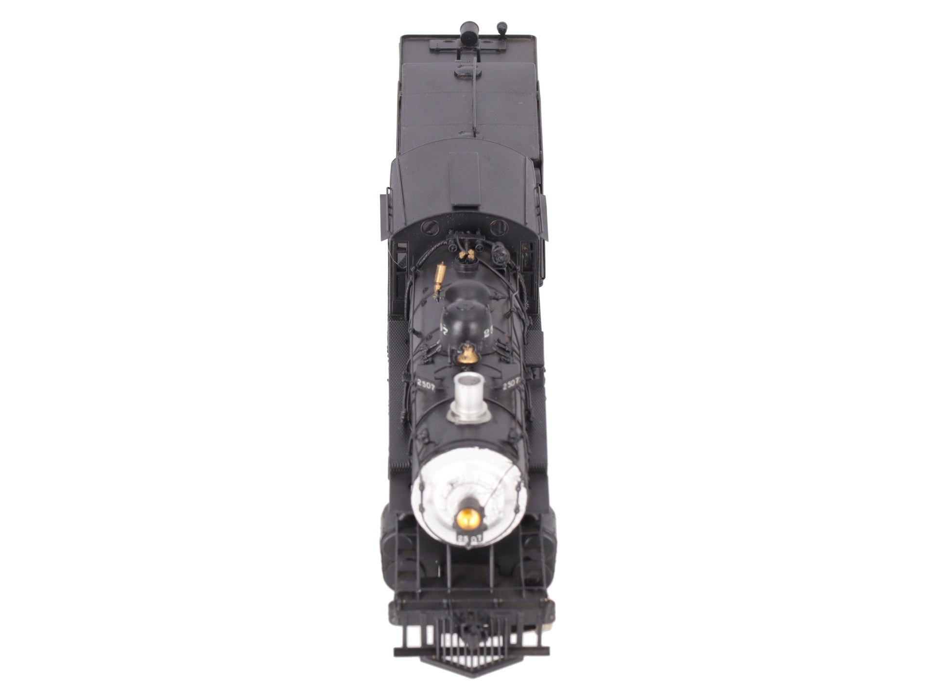 Hallmark HO Scale BRASS ATSF Class 2507 2-8-0 Steam Locomotive & Tender-Painted/Box