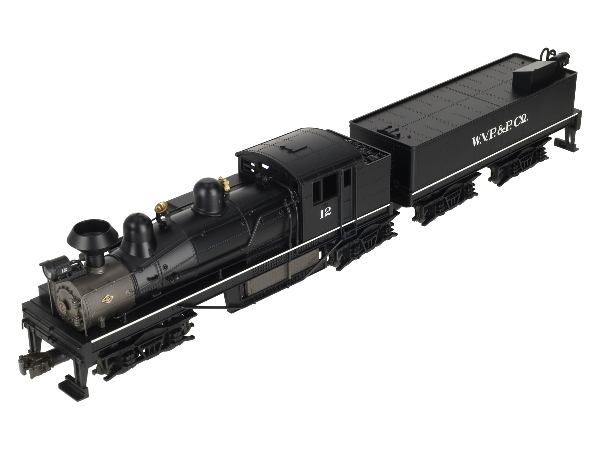 MTH 20-3023-1 O Gauge W.V.P&P Shay Steam Locomotive & Tender #12 w/PS1 LN/Box
