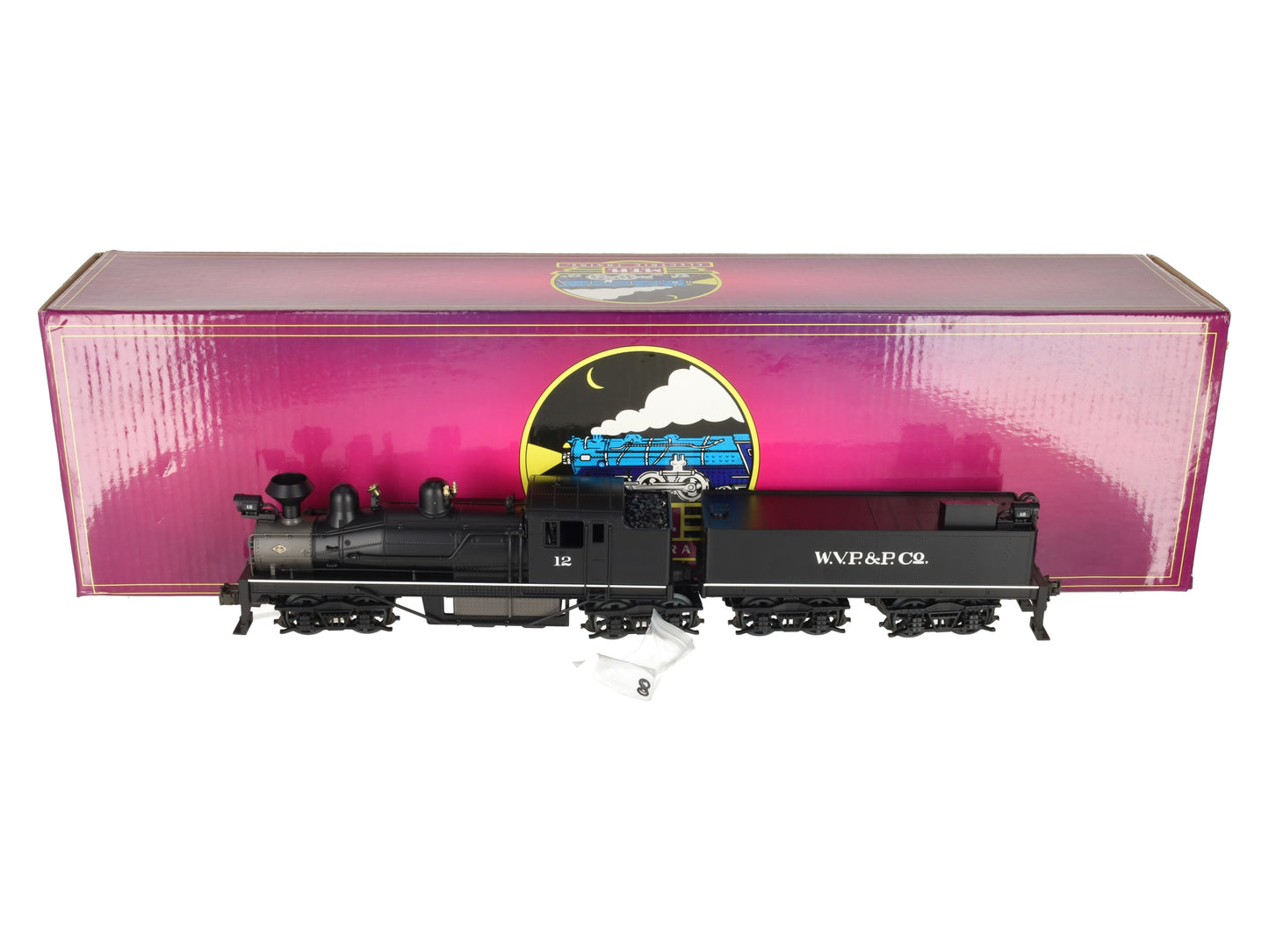 MTH 20-3023-1 O Gauge W.V.P&P Shay Steam Locomotive & Tender #12 w/PS1 LN/Box