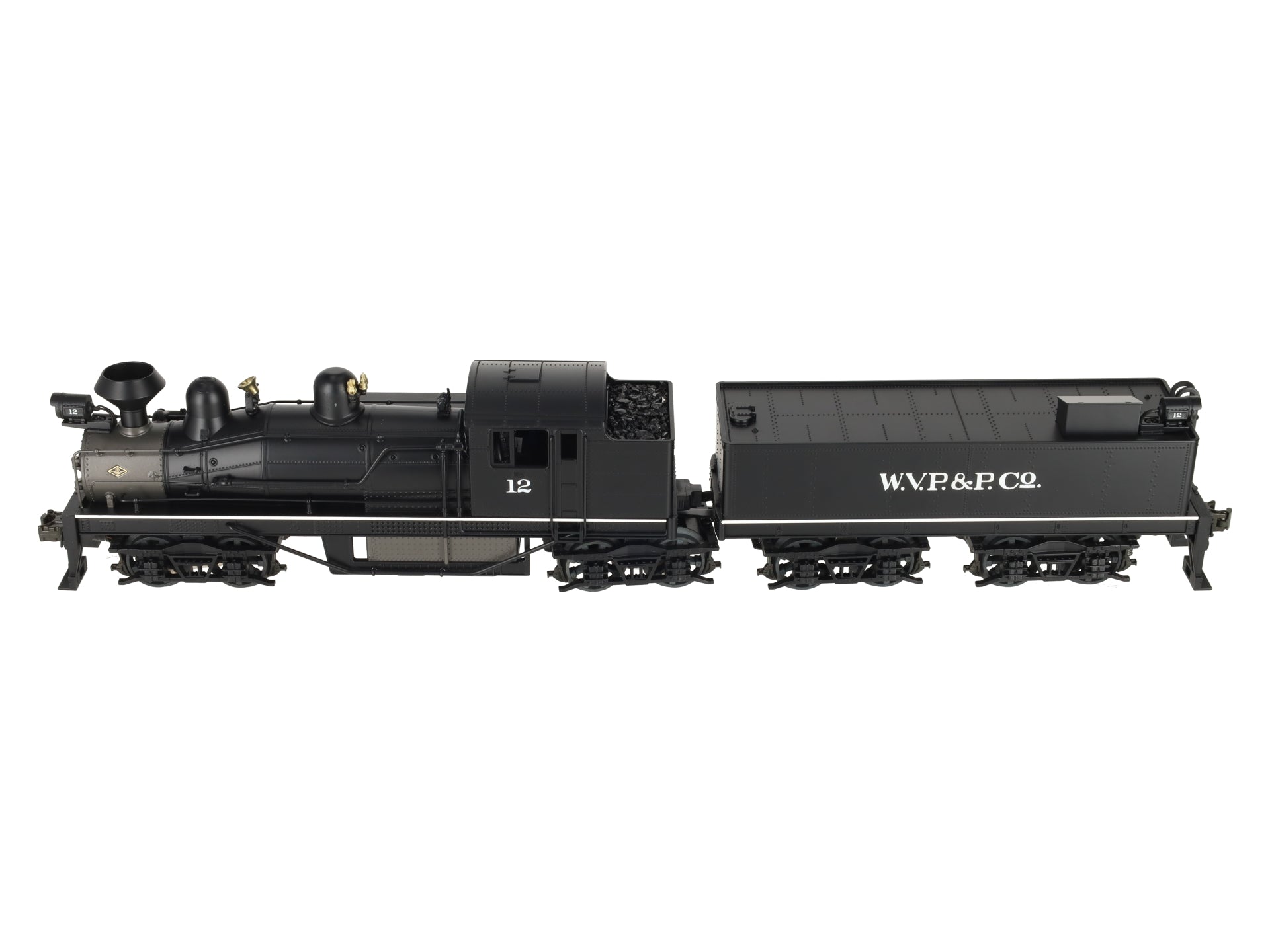 MTH 20-3023-1 O Gauge W.V.P&P Shay Steam Locomotive & Tender #12 w/PS1 LN/Box