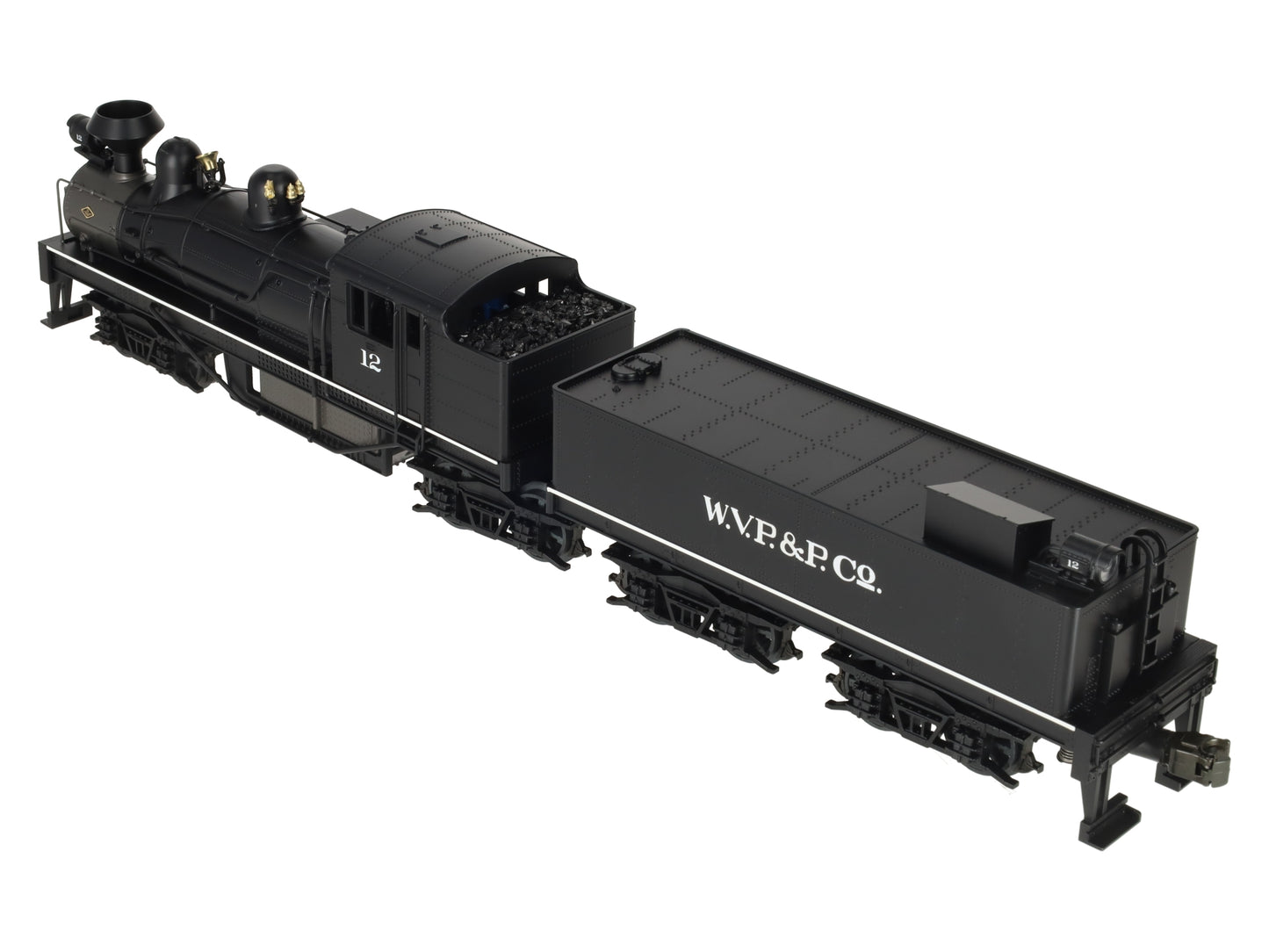 MTH 20-3023-1 O Gauge W.V.P&P Shay Steam Locomotive & Tender #12 w/PS1 LN/Box