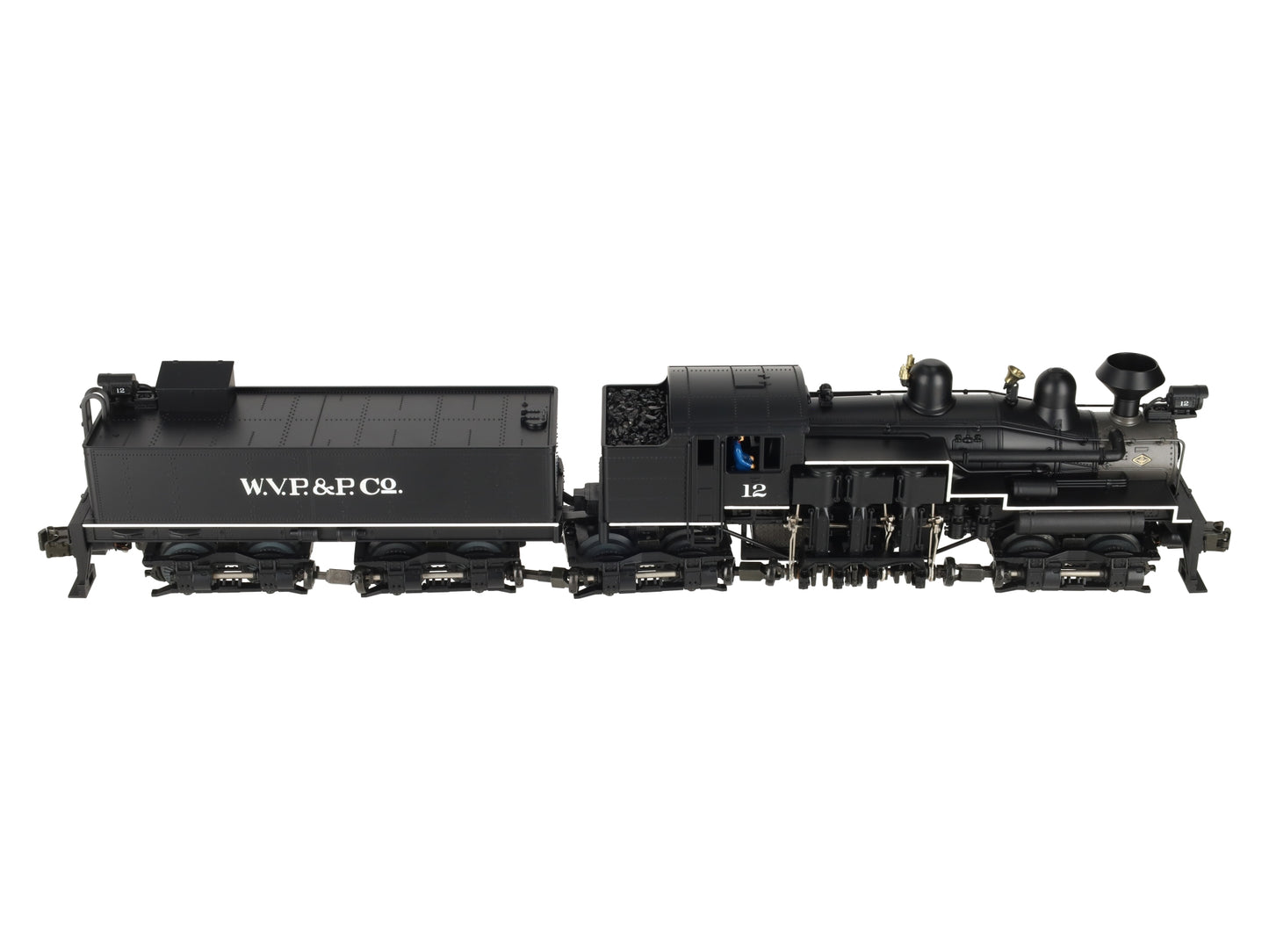 MTH 20-3023-1 O Gauge W.V.P&P Shay Steam Locomotive & Tender #12 w/PS1 LN/Box