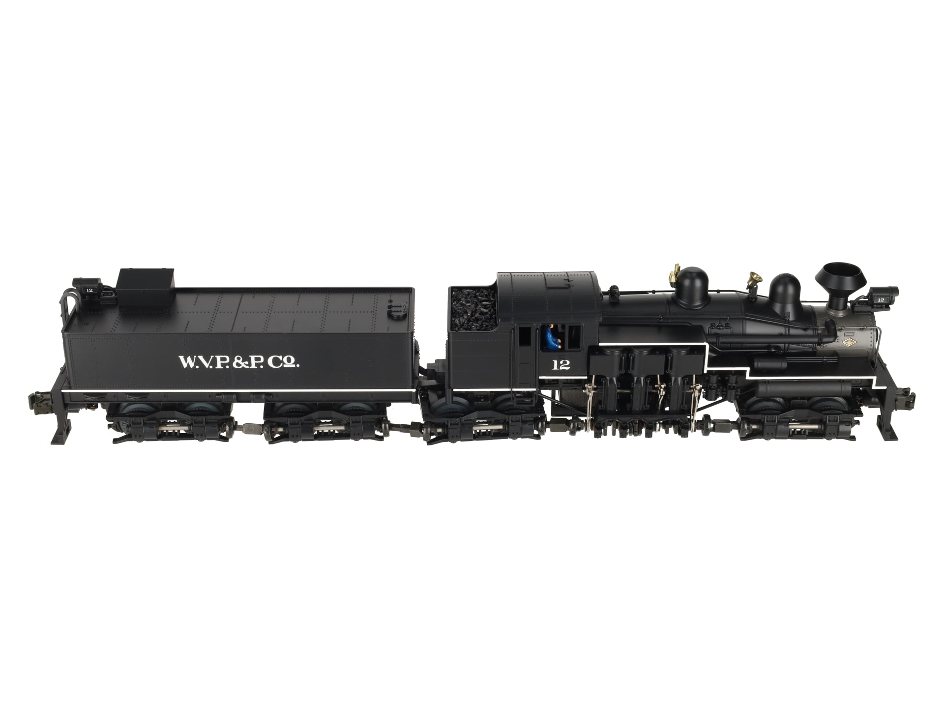 MTH 20-3023-1 O Gauge W.V.P&P Shay Steam Locomotive & Tender #12 w/PS1 LN/Box