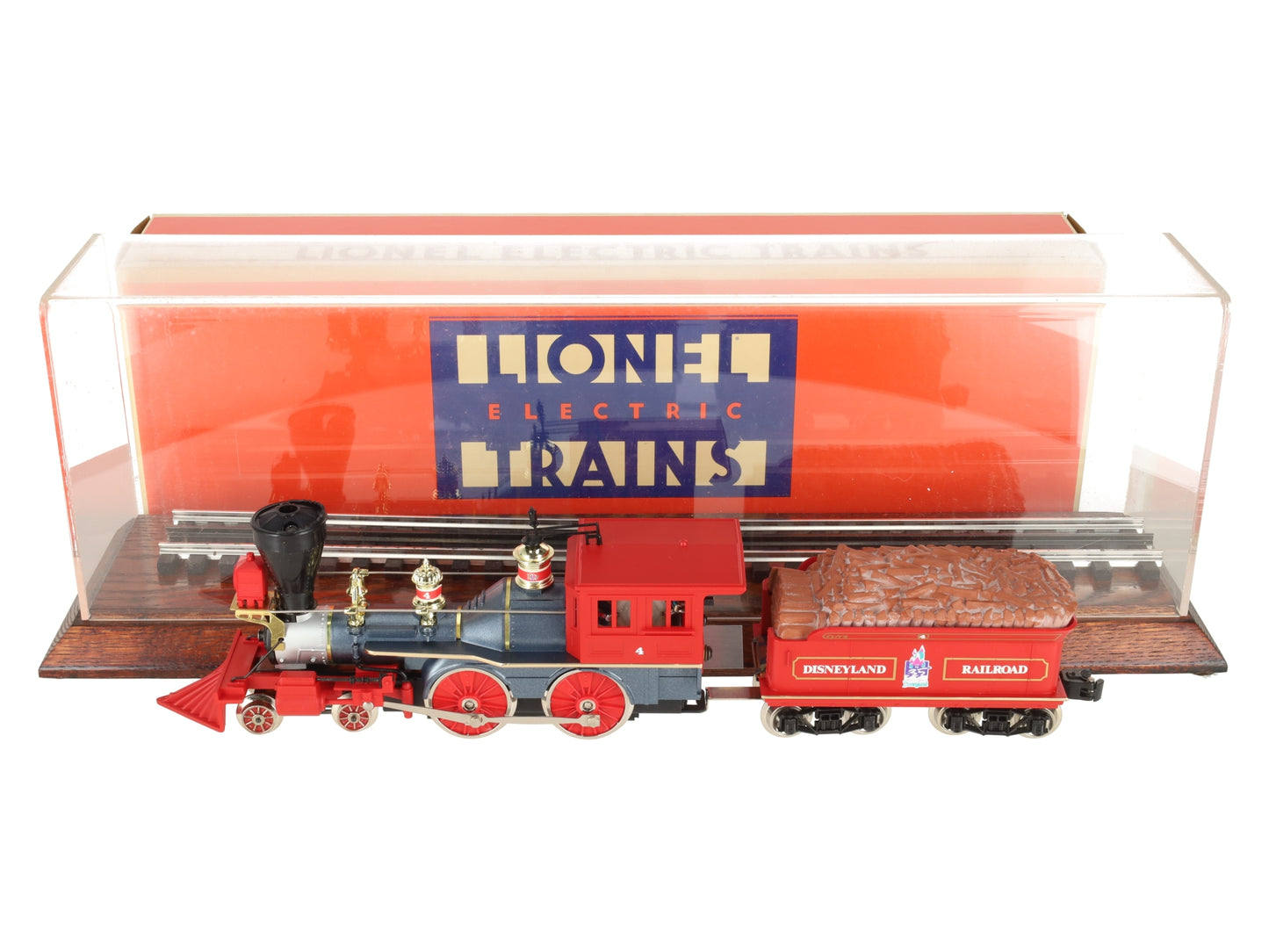 Lionel 6-18008 Disneyland 4-4-0 Steam Locomotive & Tender #4 w/Display Case EX/Box