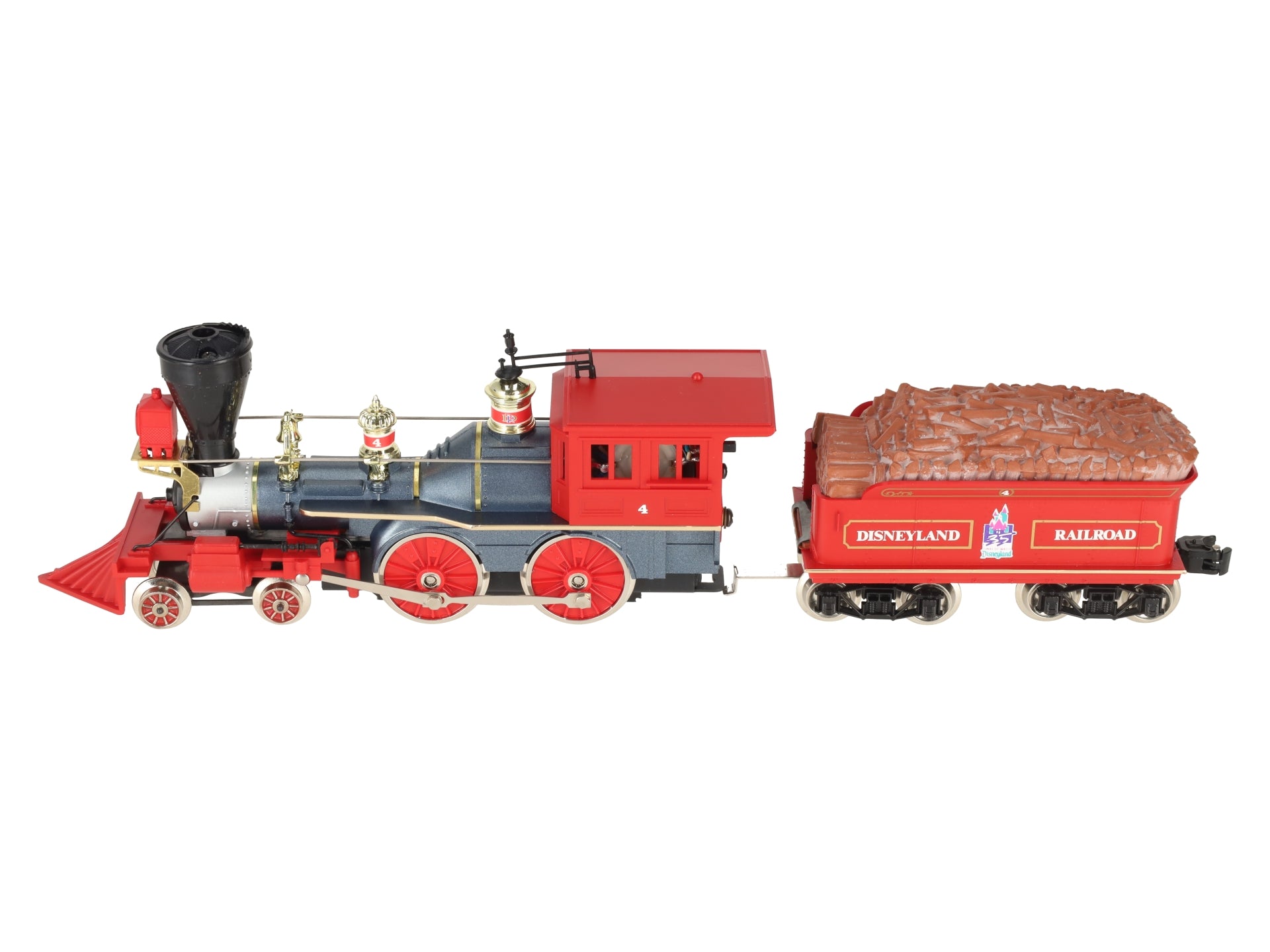 Lionel 6-18008 Disneyland 4-4-0 Steam Locomotive & Tender #4 w/Display Case EX/Box