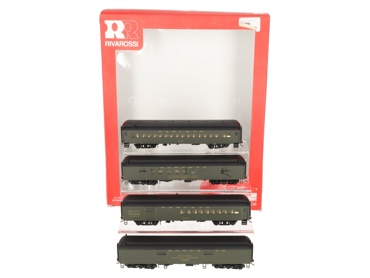 Rivarossi RT600229 HO Scale Santa Fe 60' Heavyweight Passenger Car Set LN/Box